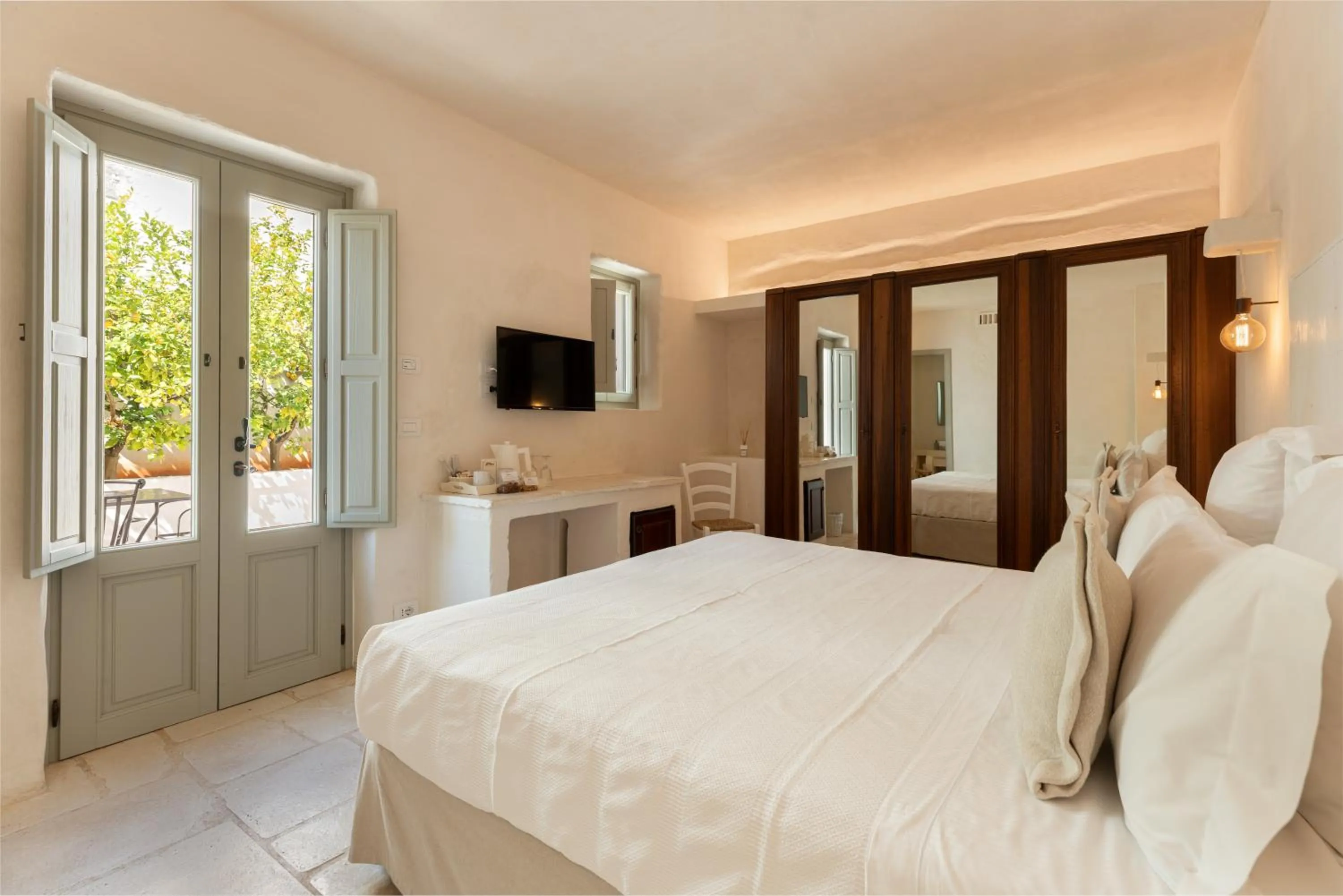 Bedroom, Bed in Masseria Le Carrube