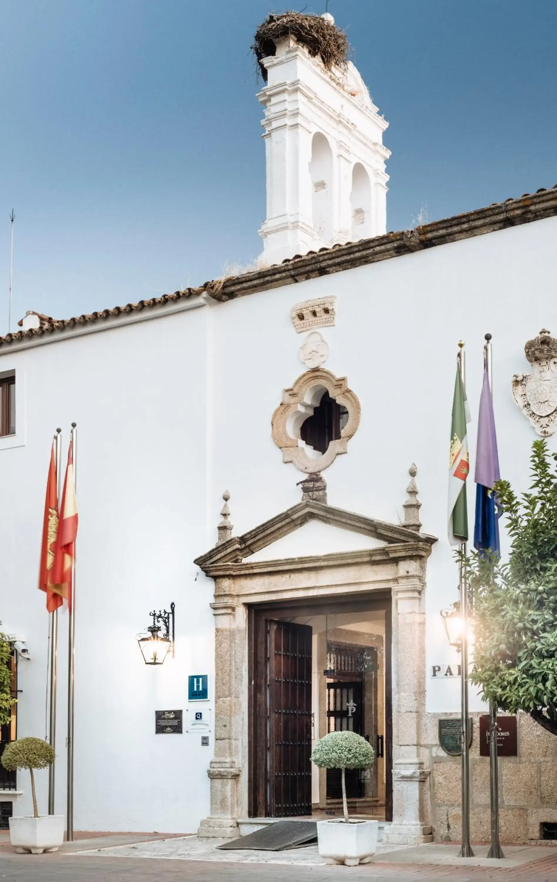 Facade/entrance in Parador de Mérida Facade/entrance in Parador de Mérida
