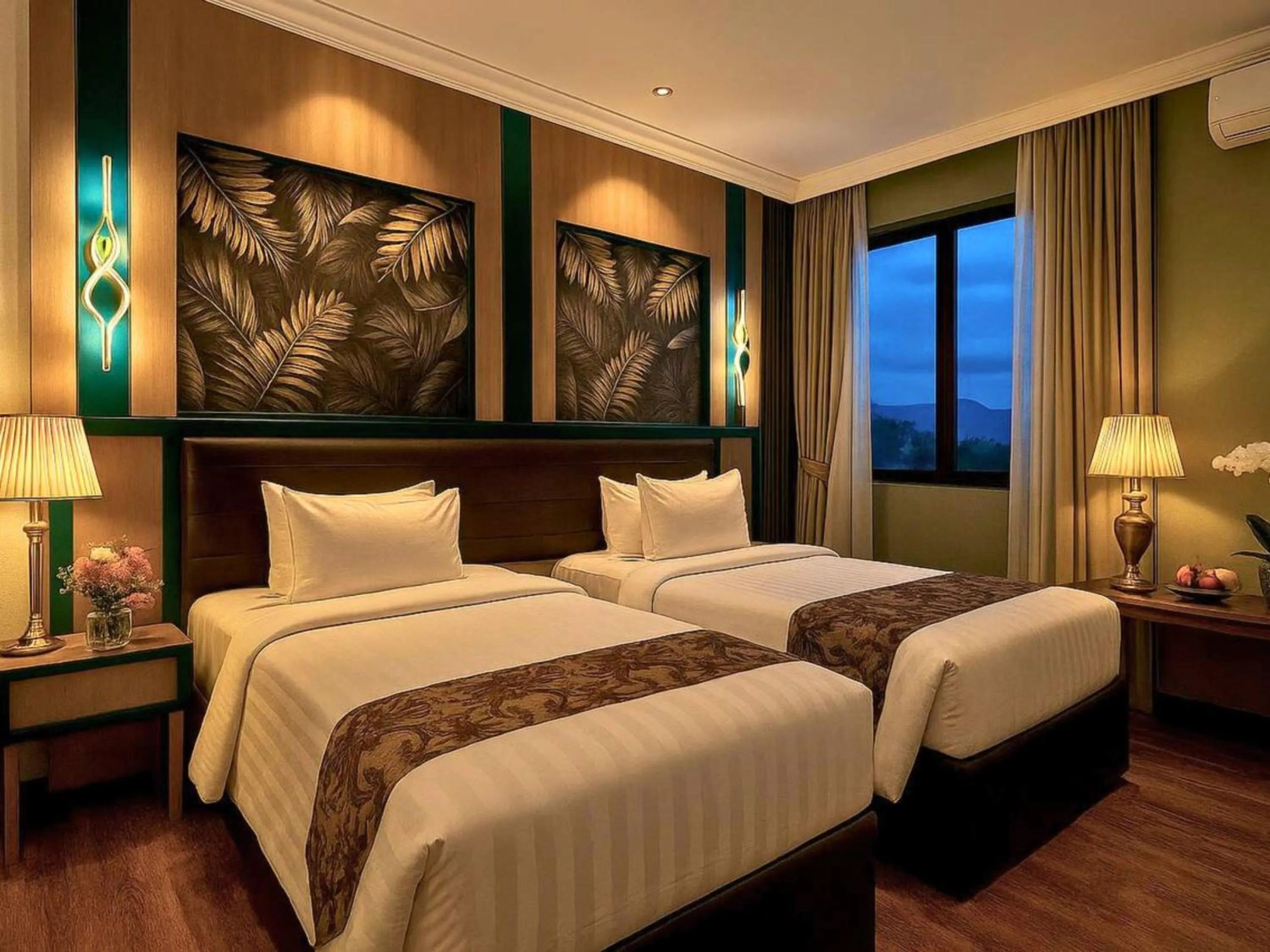 Bed in Bona Ventura Hotel & Skybar