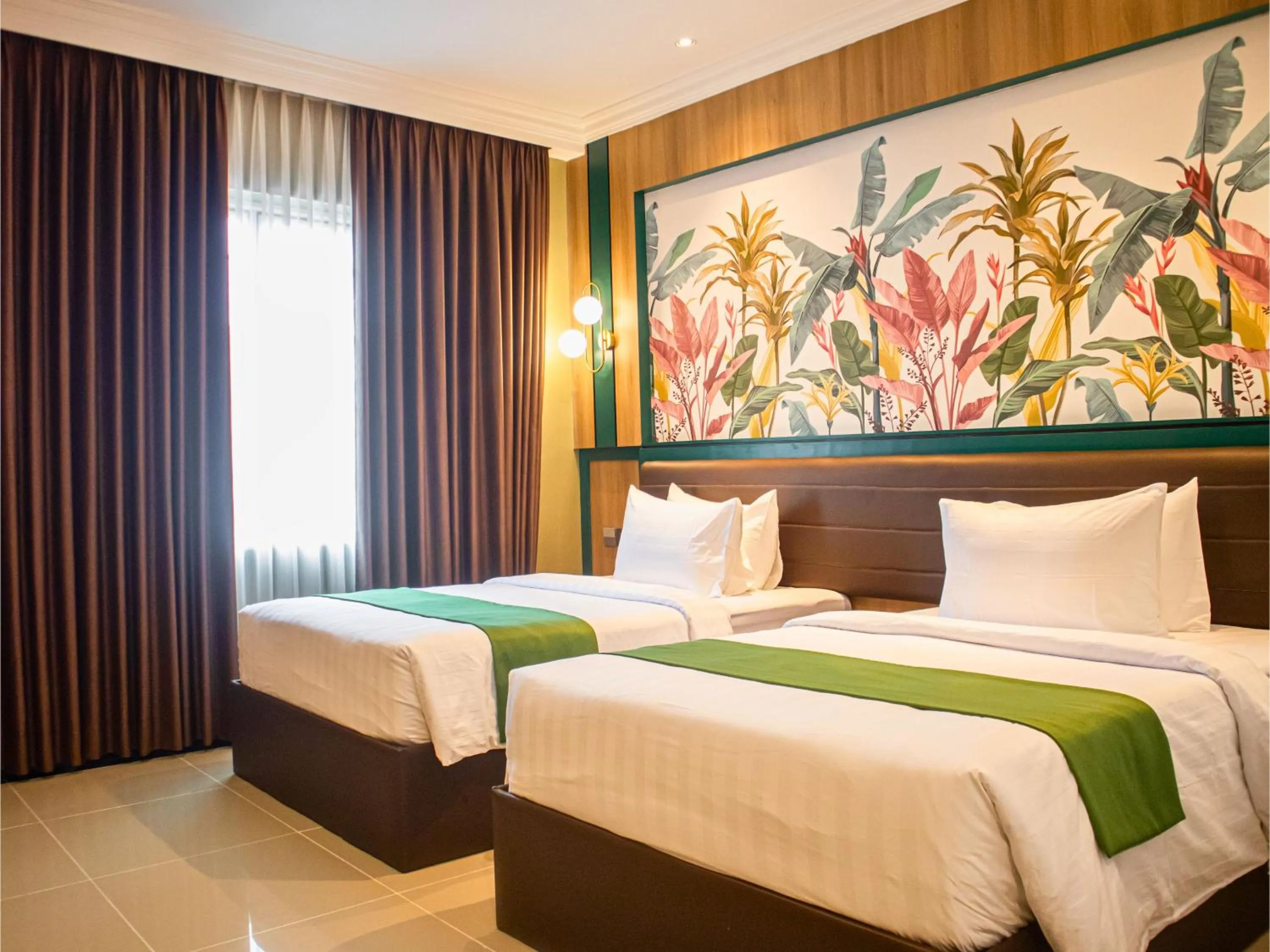 Bed in Bona Ventura Hotel & Skybar