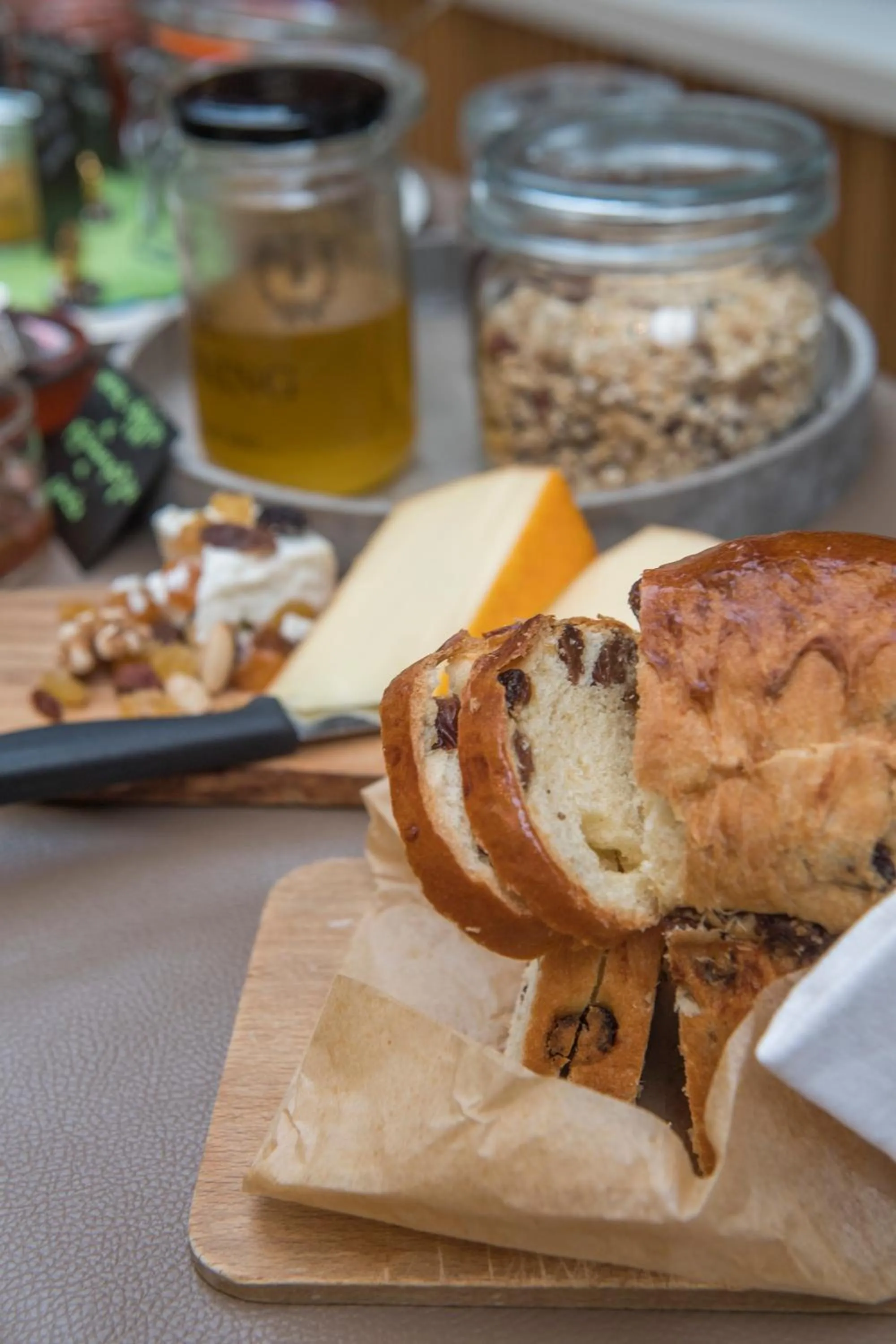 Food close-up in B&B Tspijker