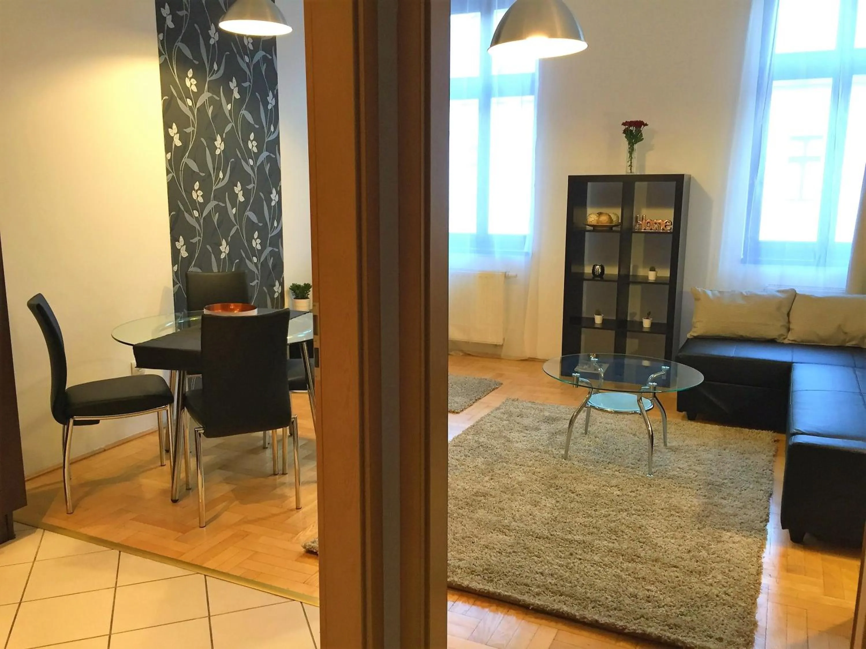 Living room in Gozsdu Apartment