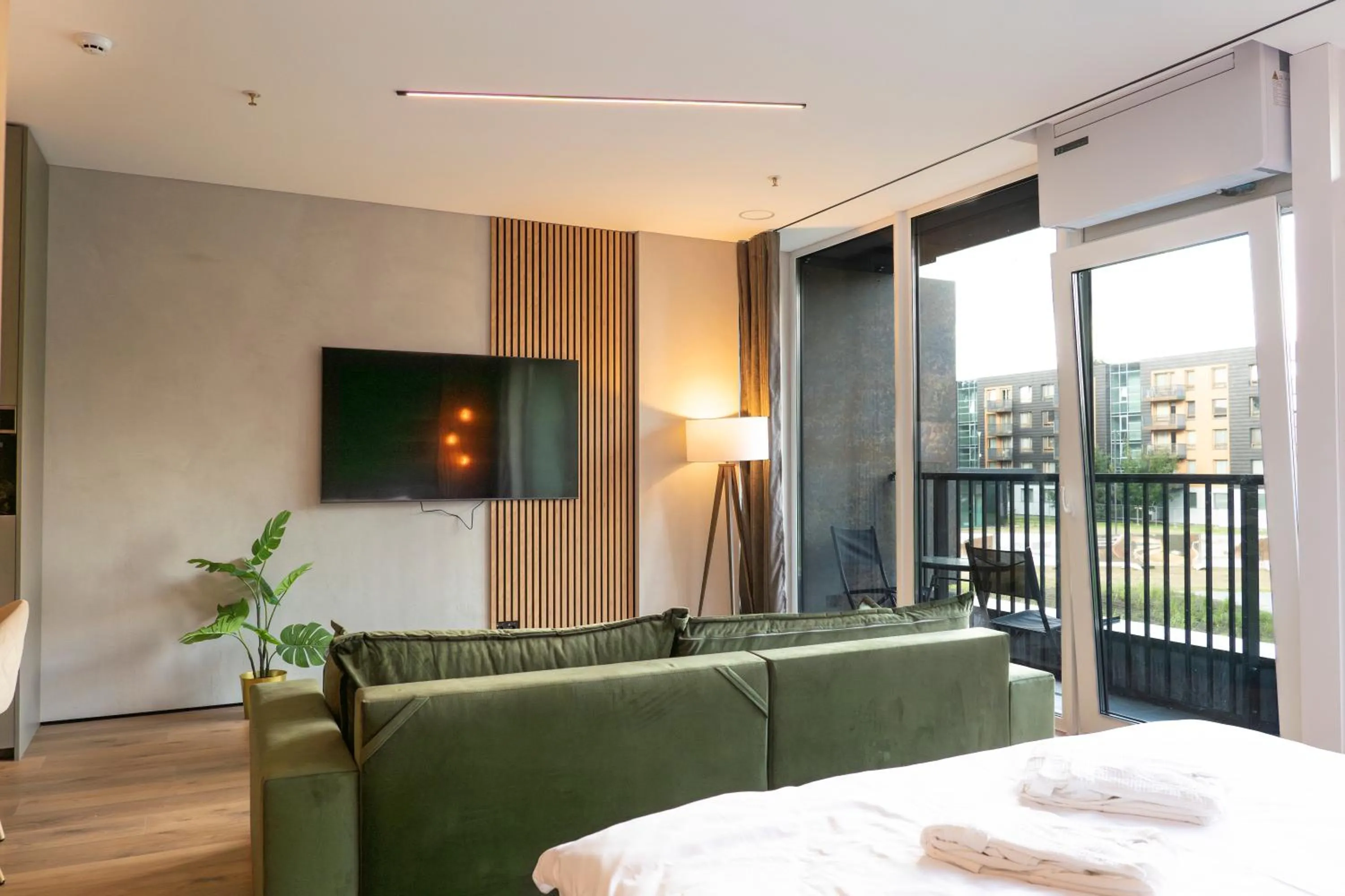 TV and multimedia in Aparthotel Nemunas