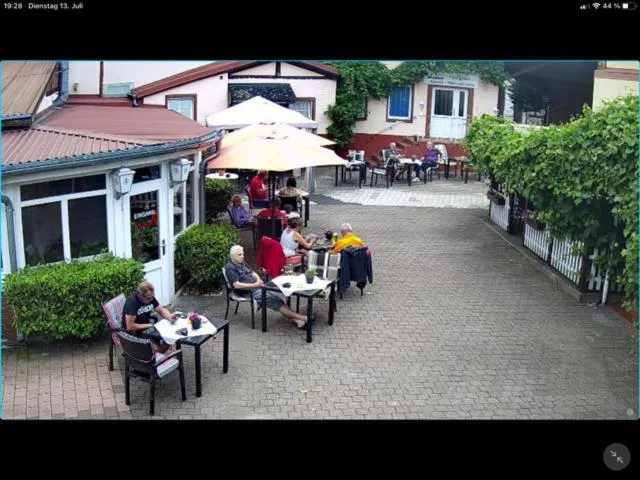 Patio in Hotel-Restaurant Christine