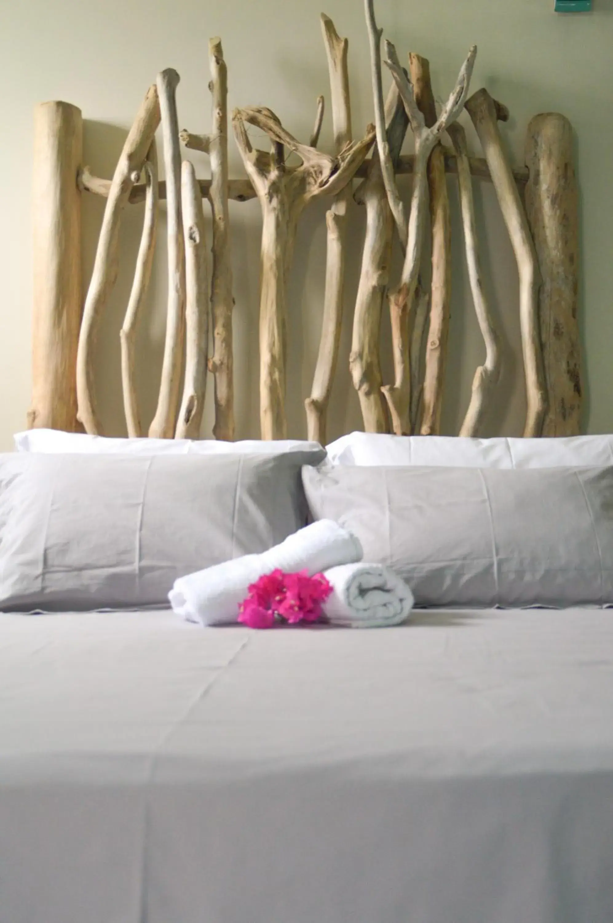 Decorative detail, Bed in Tante Arlette Decorative detail, Bed in Tante Arlette