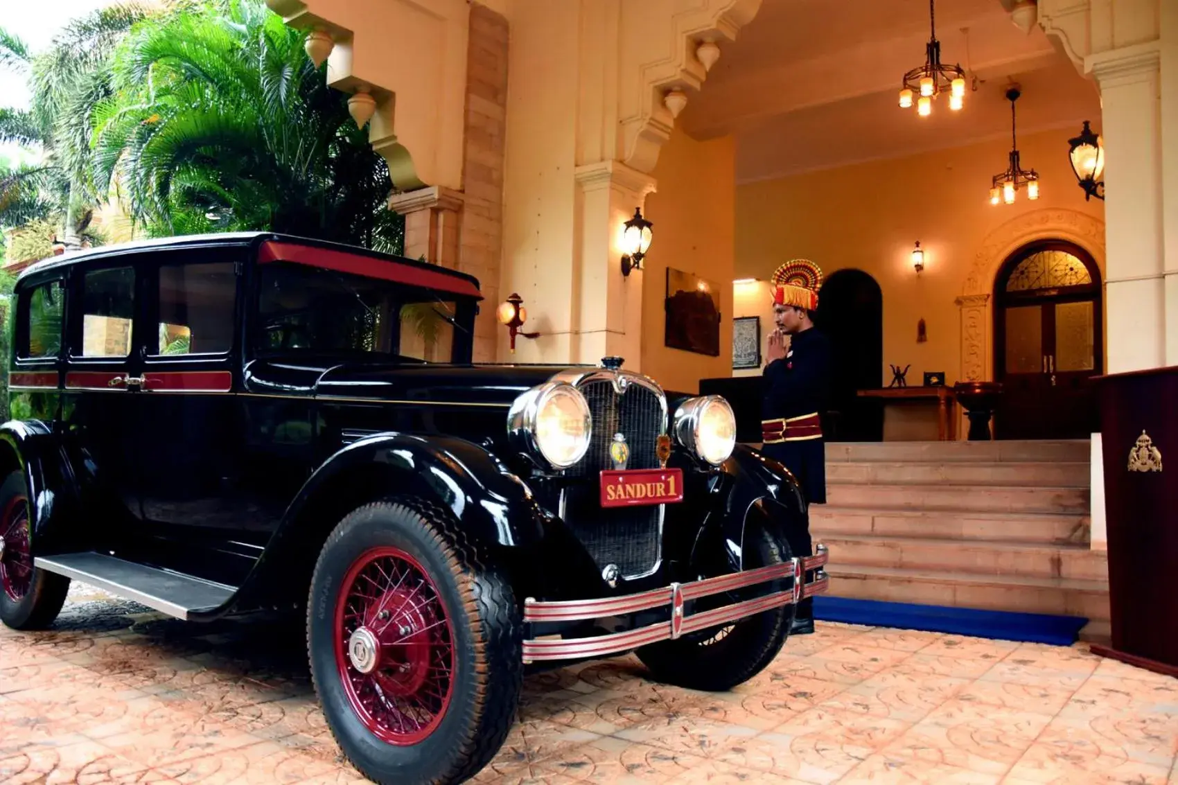 Facade/entrance in WelcomHeritage Shivavilas Palace, HAMPI Facade/entrance in WelcomHeritage Shivavilas Palace, HAMPI