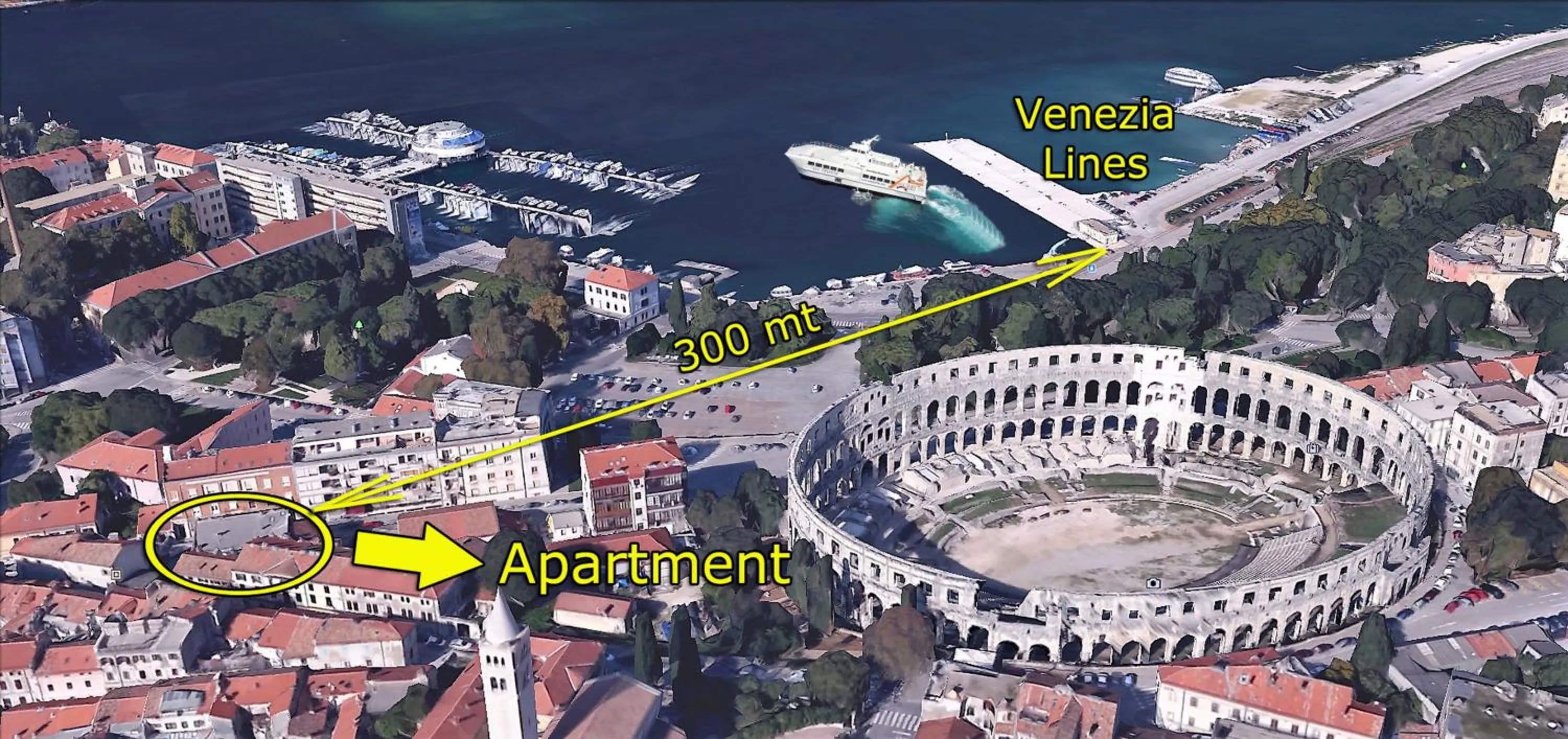 Apartment with Terrace in Arena Design Apartments with FREE Private Parking and with a terrace
