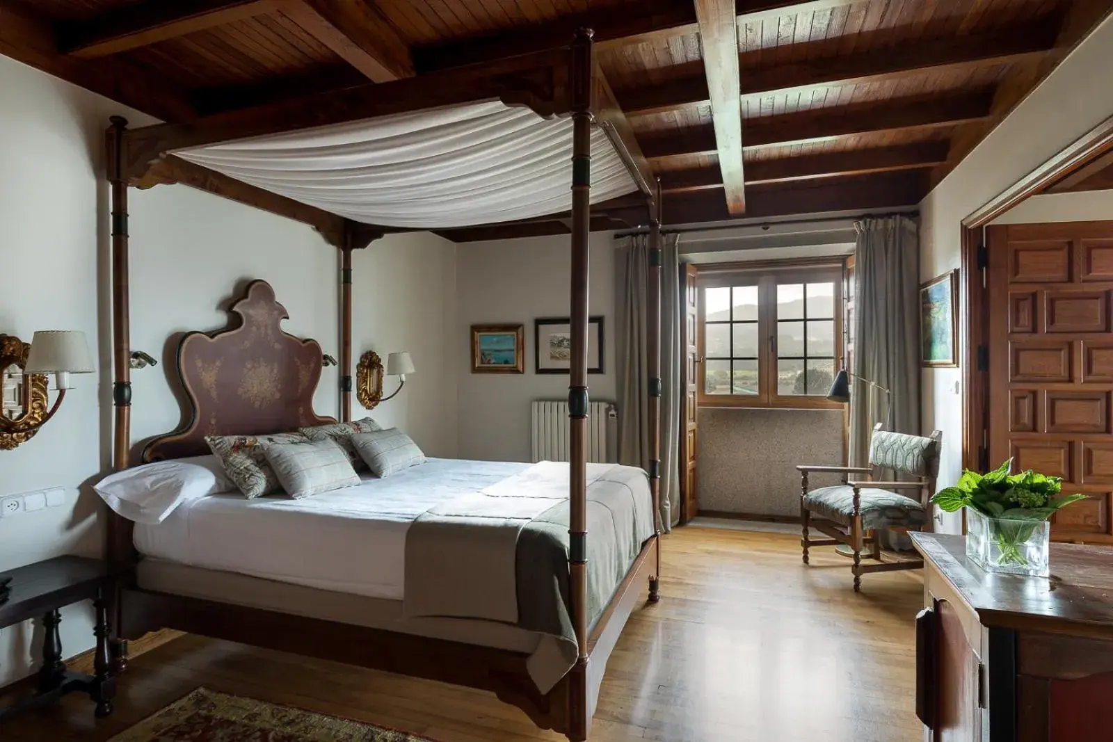 Bed in Parador de Tui Bed in Parador de Tui