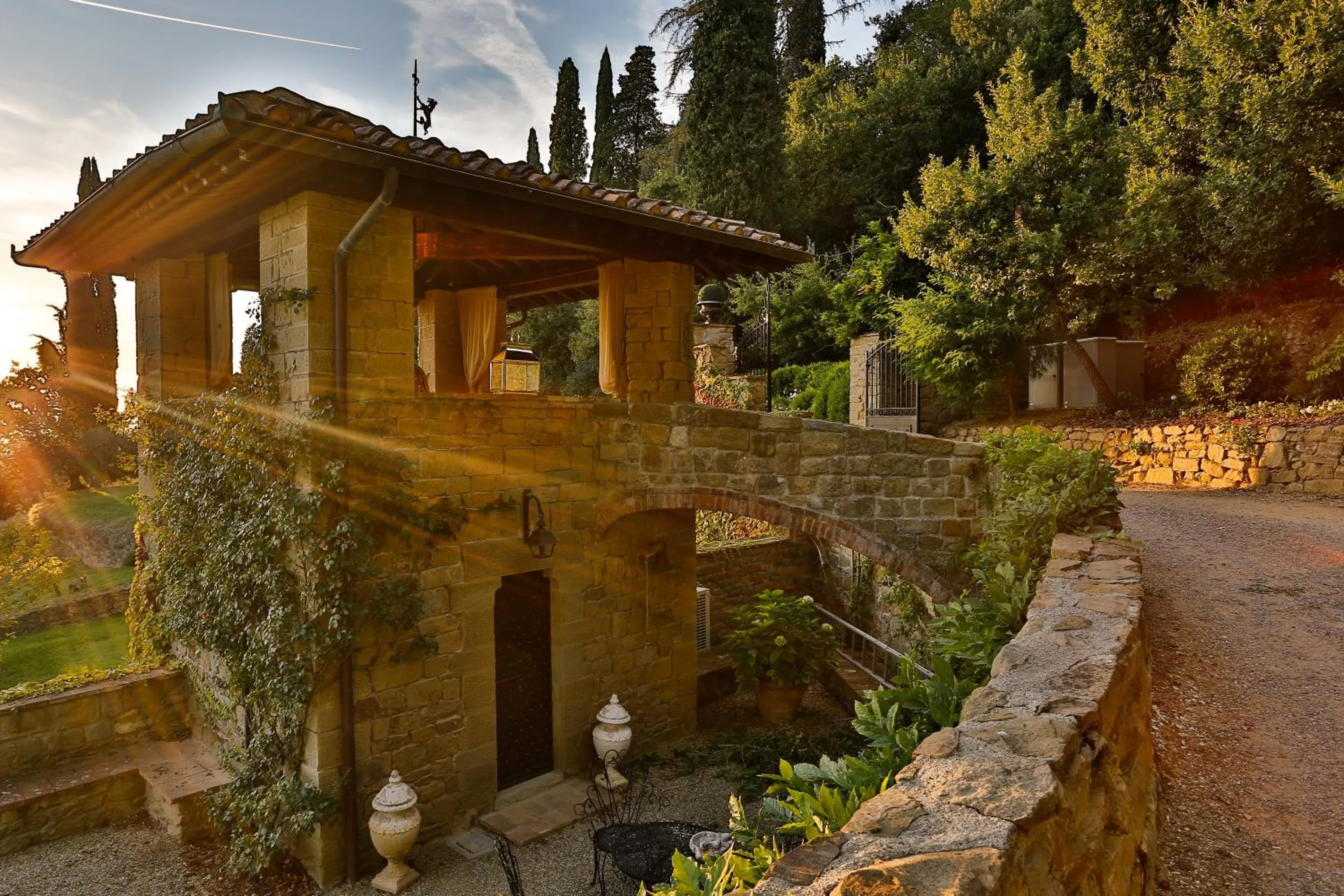 Garden view in Villa Le Fontanelle