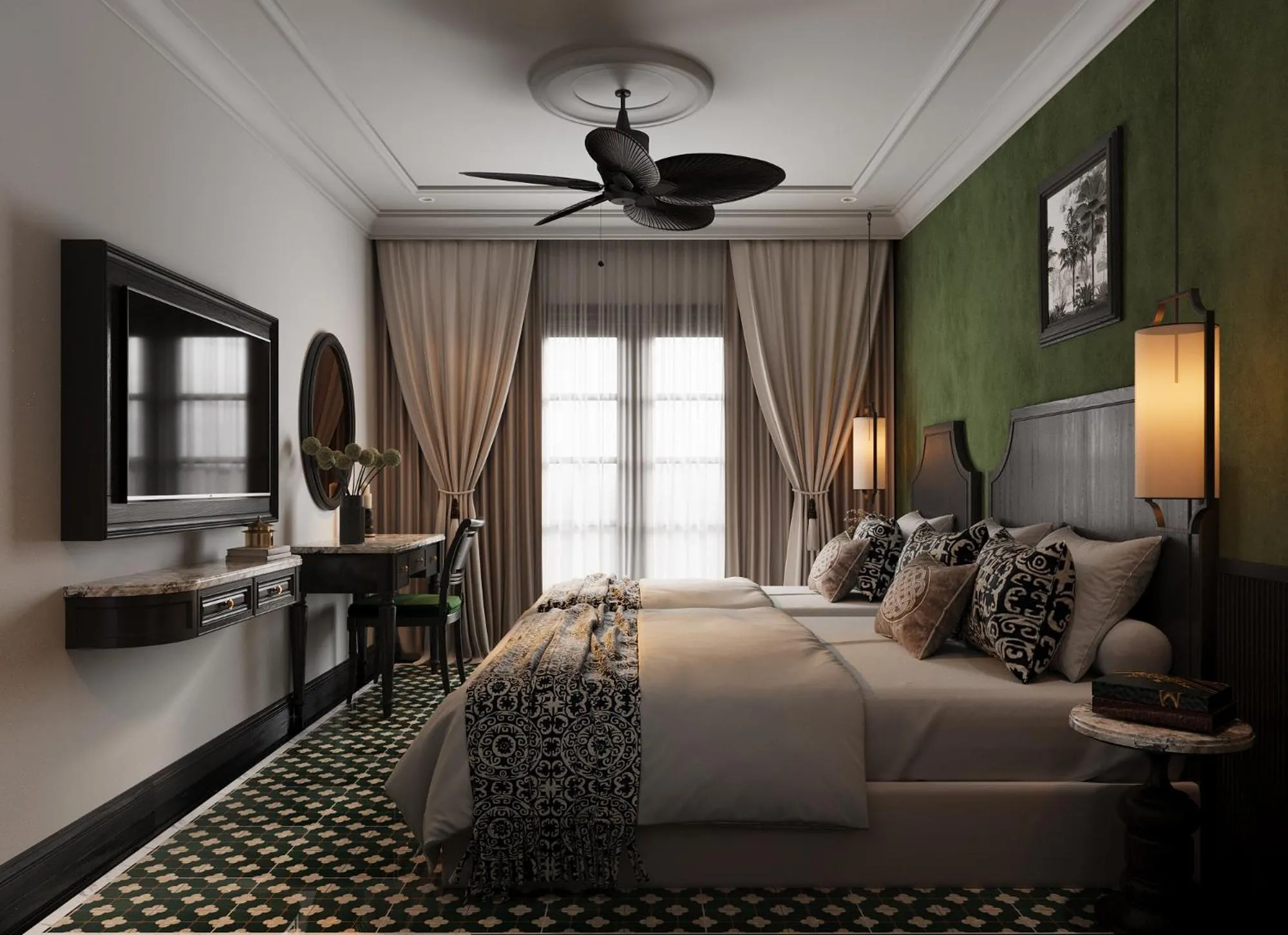 Triple Room with Balcony in L'Heritage Riverside Hoi An