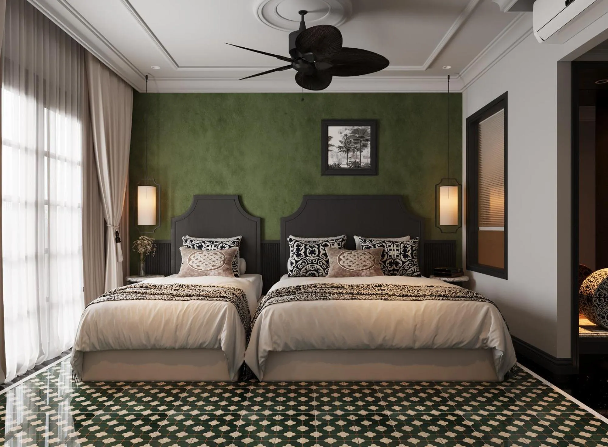 Triple Room with Balcony in L'Heritage Riverside Hoi An