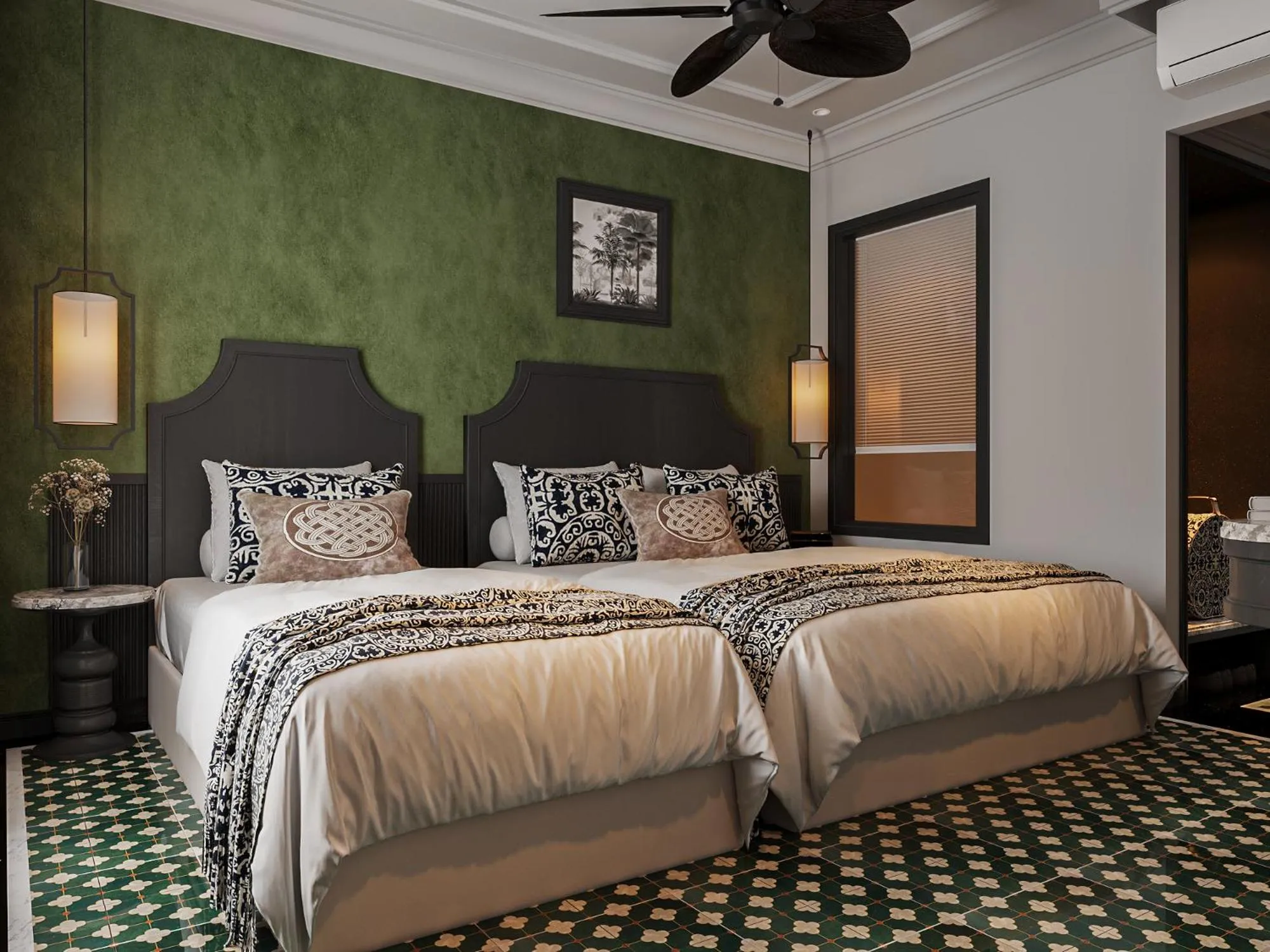 Triple Room with Balcony in L'Heritage Riverside Hoi An