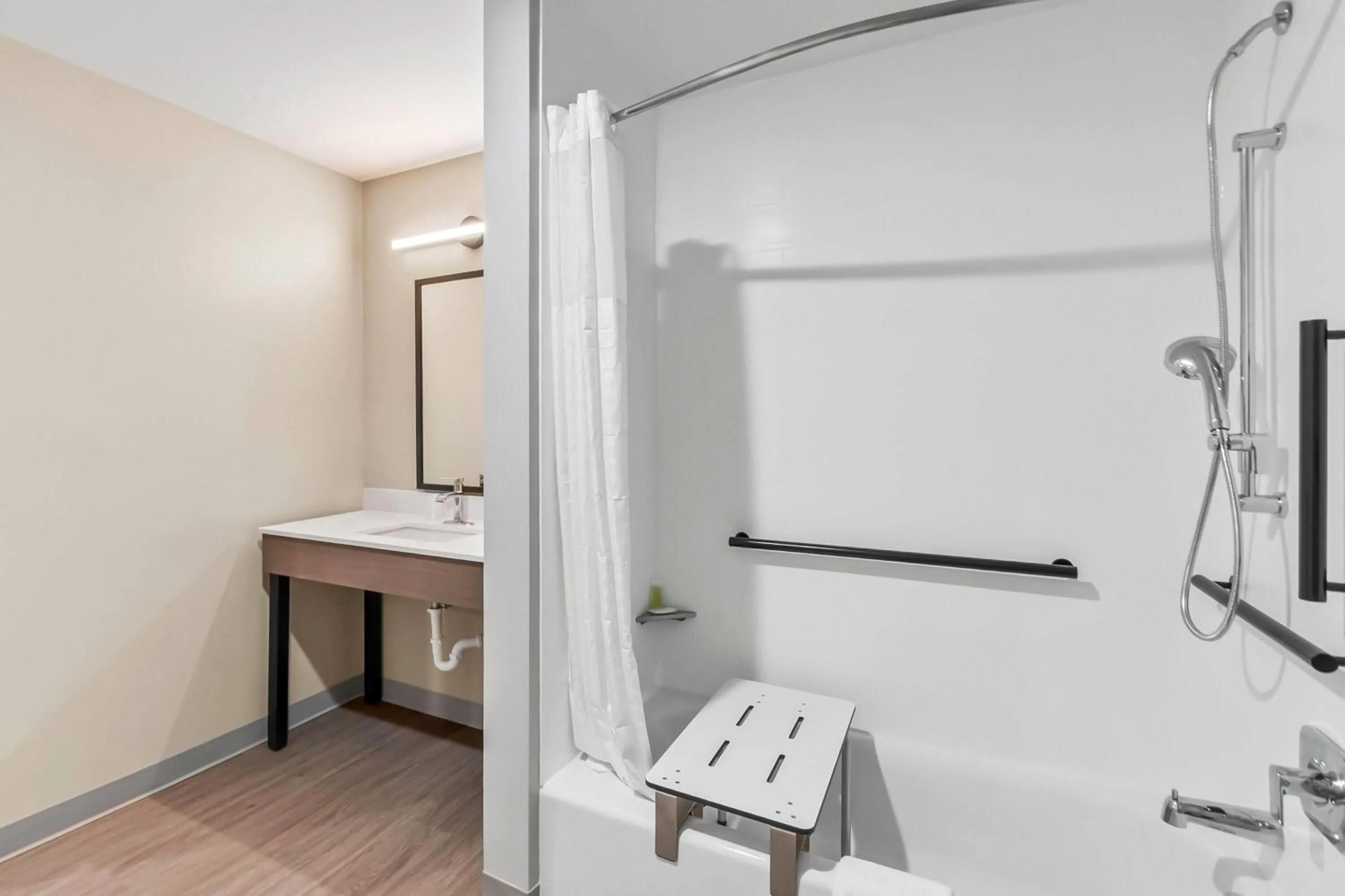 Bathroom in ECHO Suites Extended Stay by Wyndham Sterling