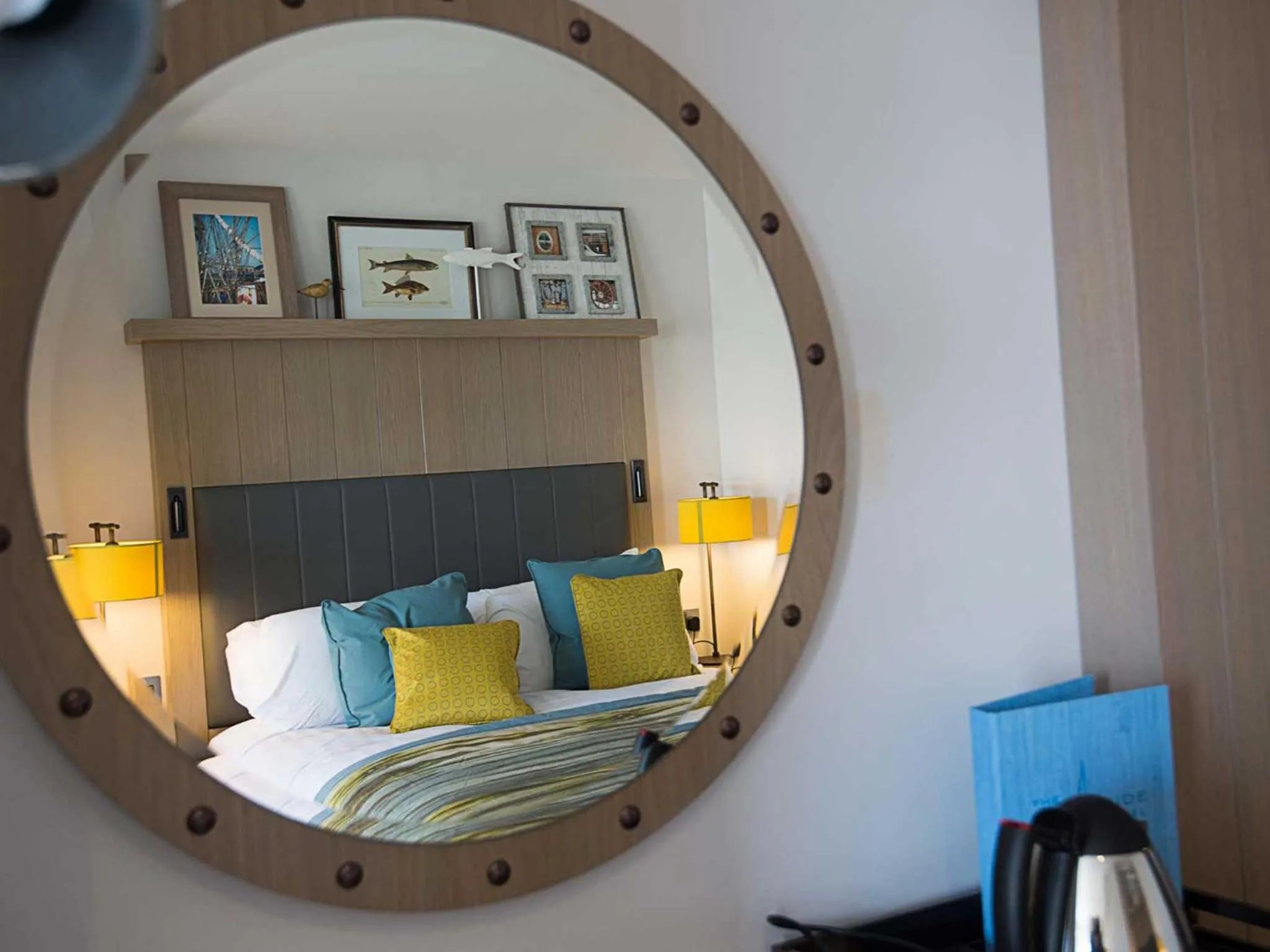 Decorative detail, Bed in The Waterside Hotel