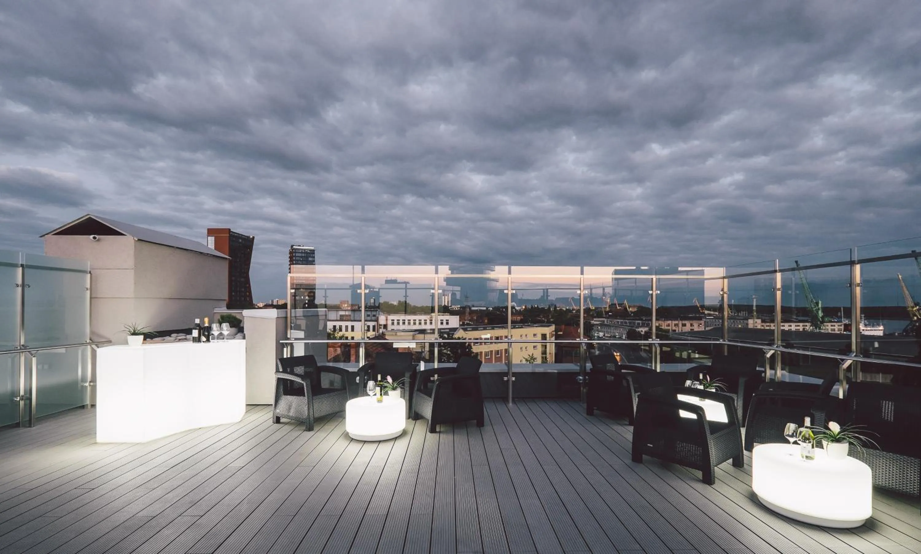 Balcony/Terrace in Dunetton - self check-in hotel