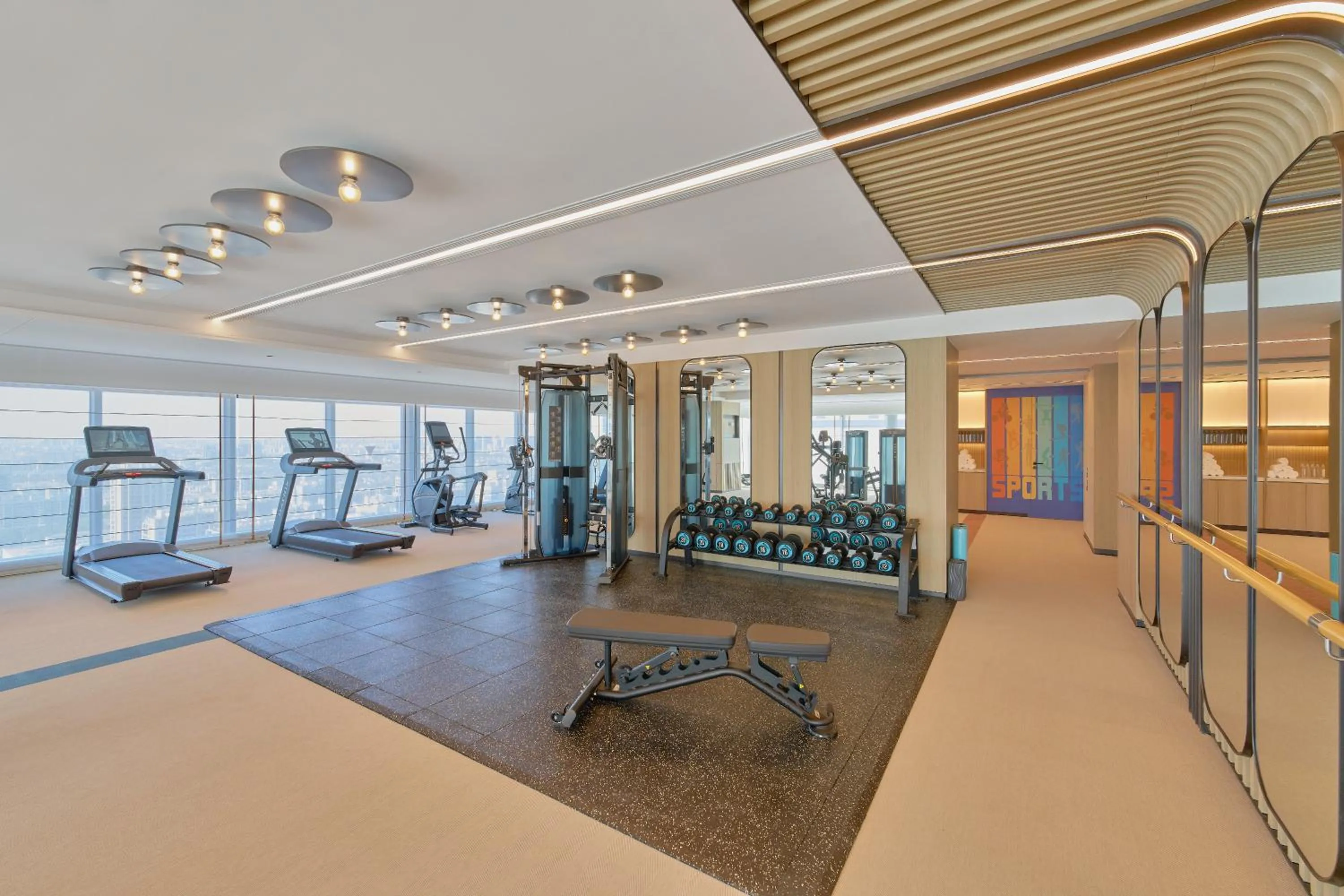 Fitness centre/facilities in Hyatt Place Kunshan Gaoxin