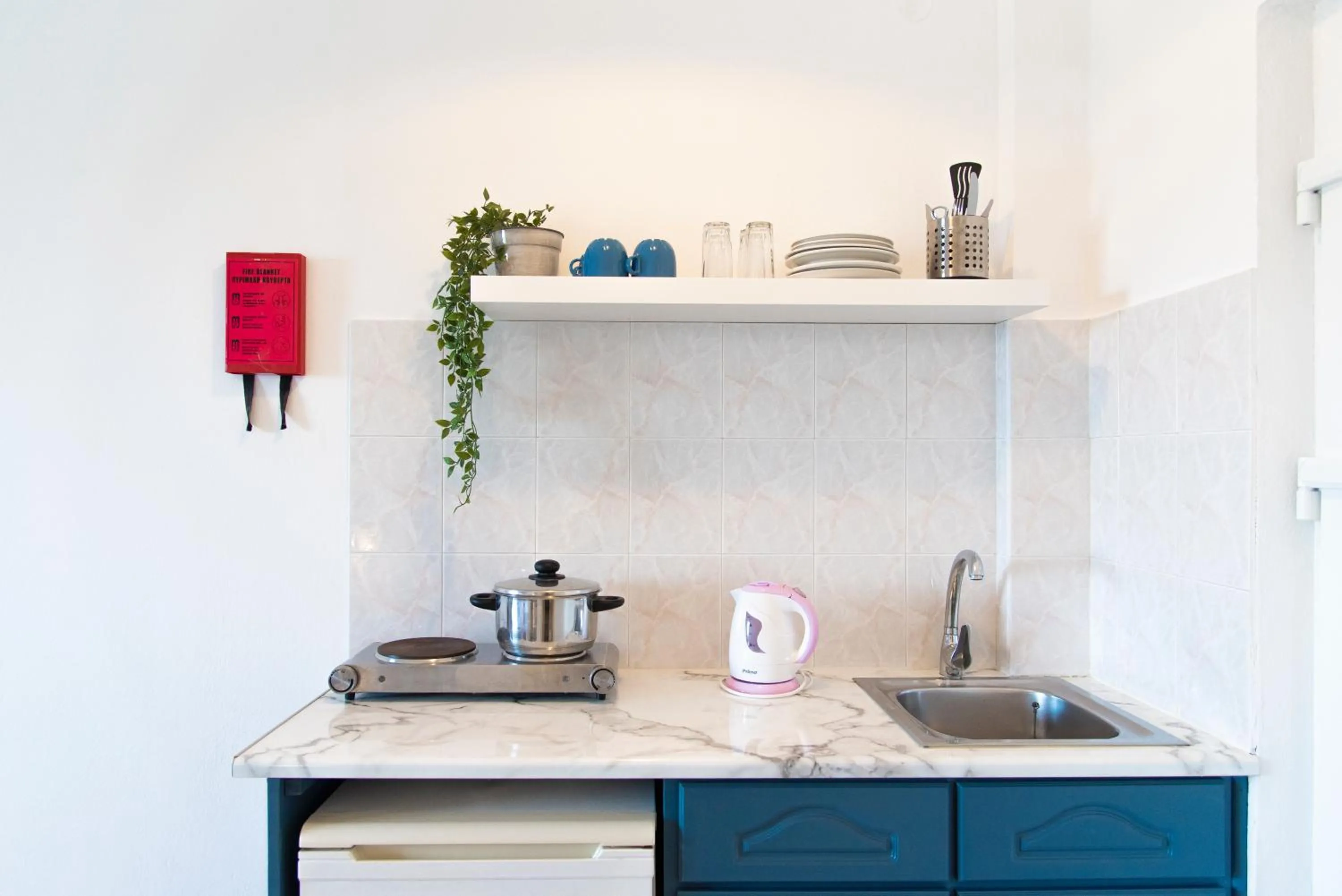 Kitchen or kitchenette in Ammos Apartments