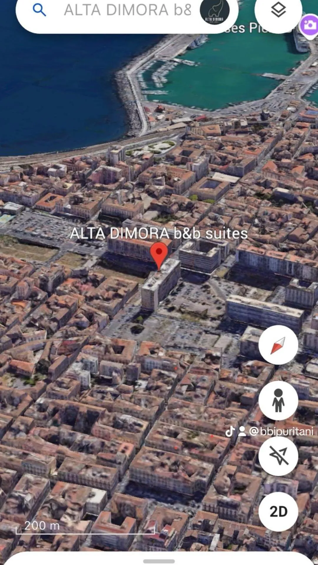 Bird's eye view in Alta Dimora b&b suites