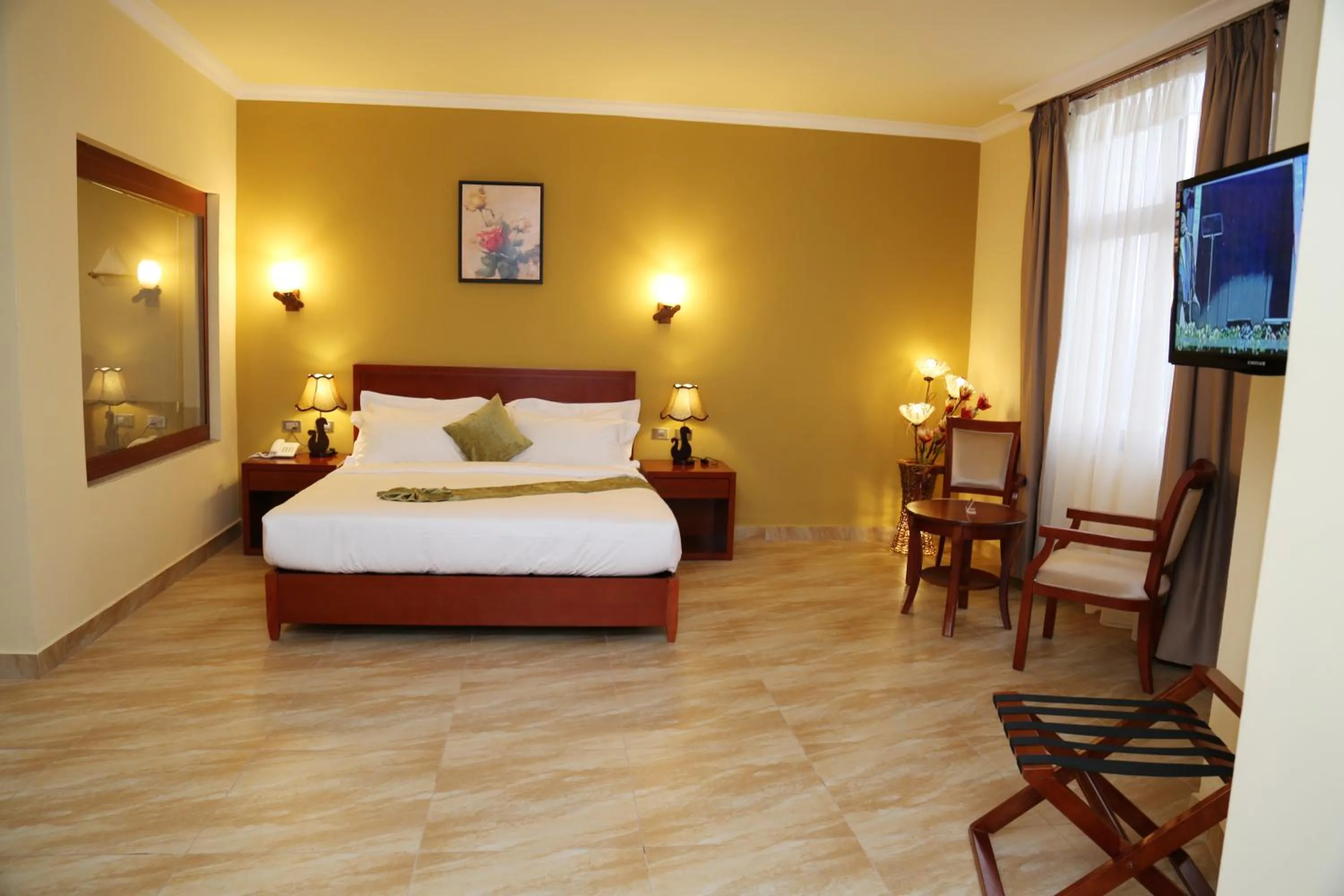 Photo of the whole room, Bed in Ye Afoli International Hotel