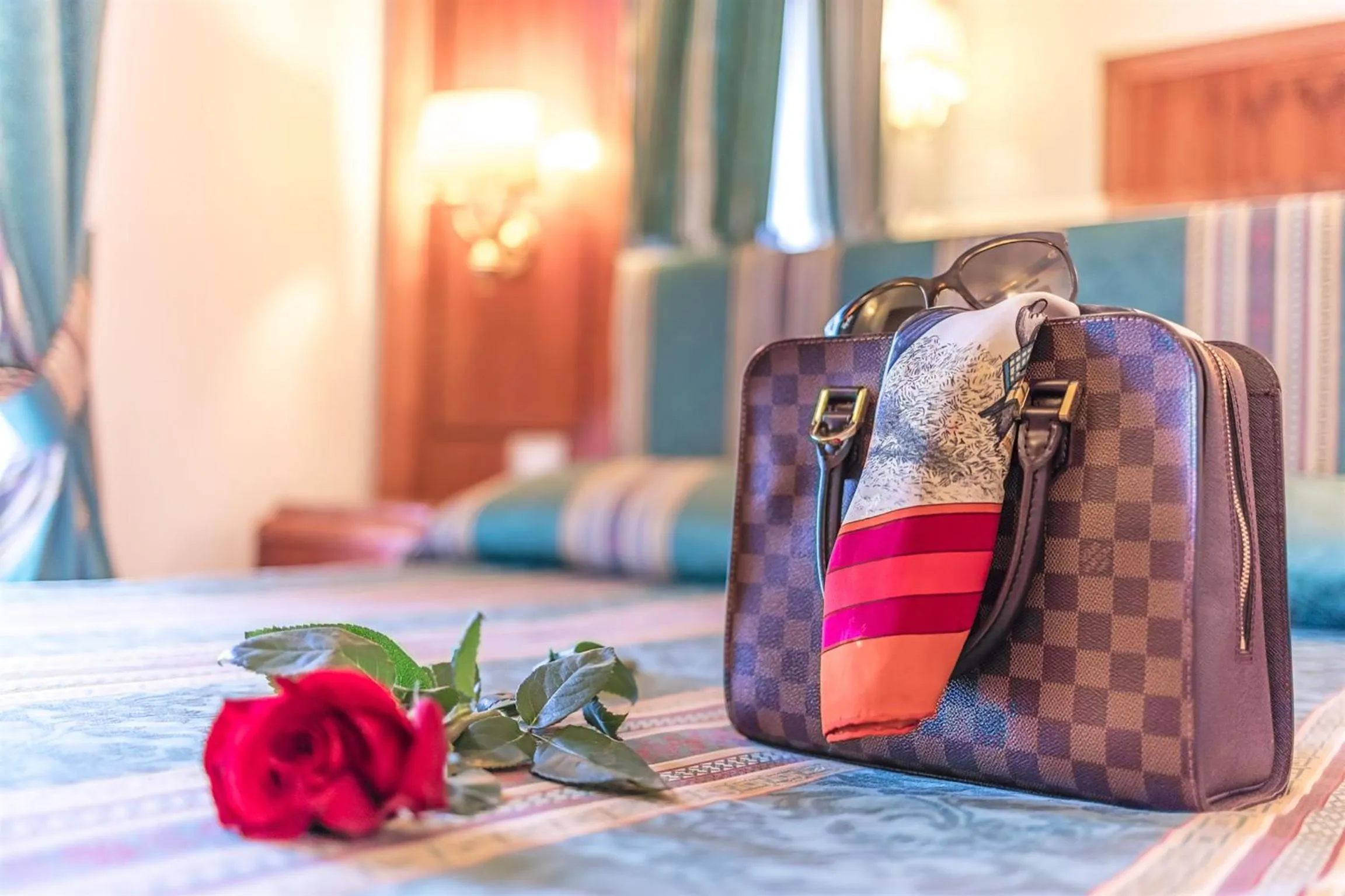 Decorative detail, Bed in Raeli Hotel Lazio