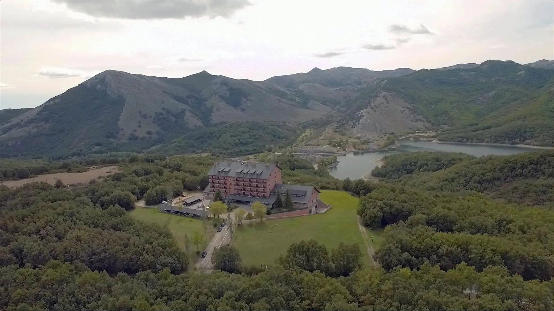 Bird's eye view in Parador de Cervera de Pisuerga