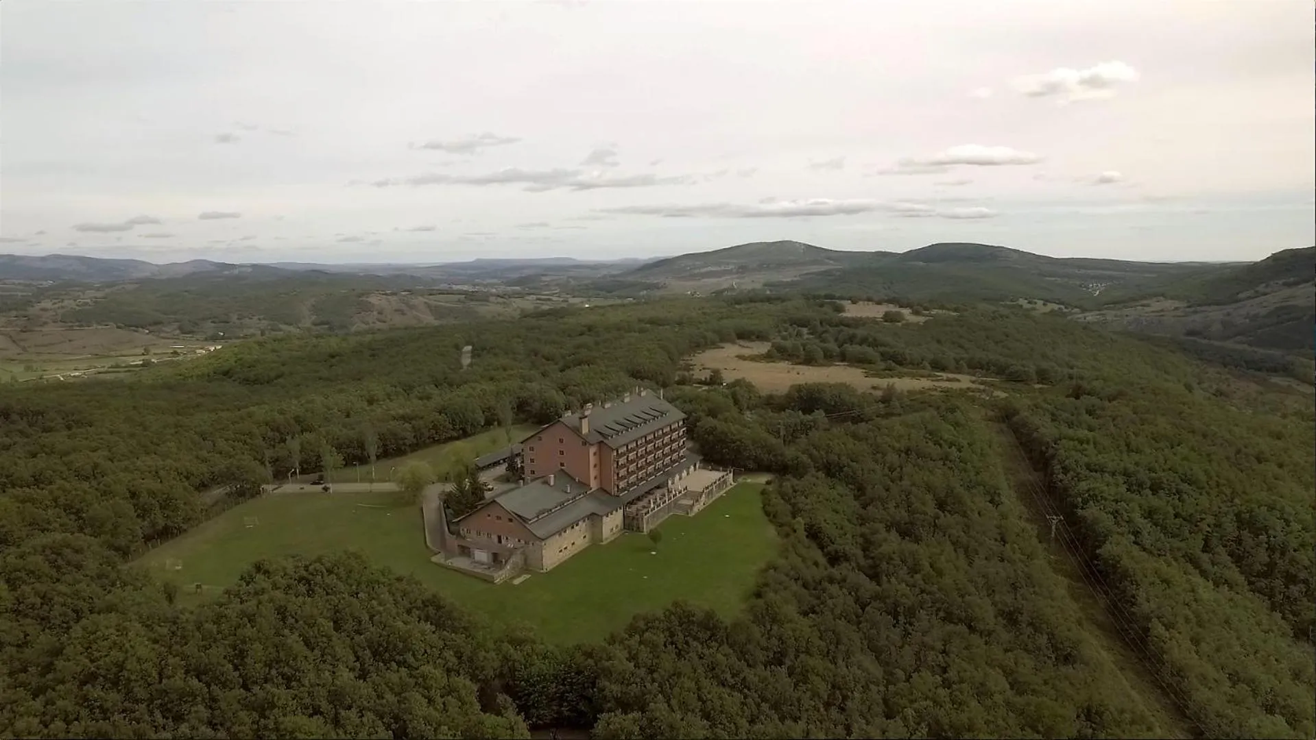 Bird's eye view in Parador de Cervera de Pisuerga