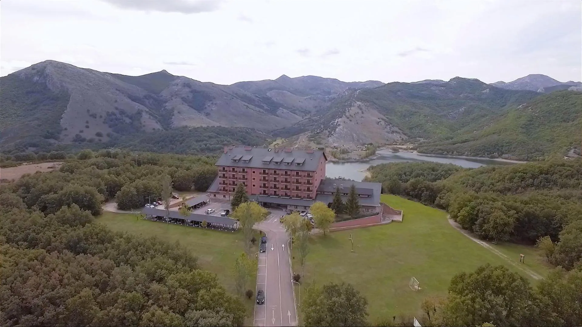 Bird's eye view in Parador de Cervera de Pisuerga