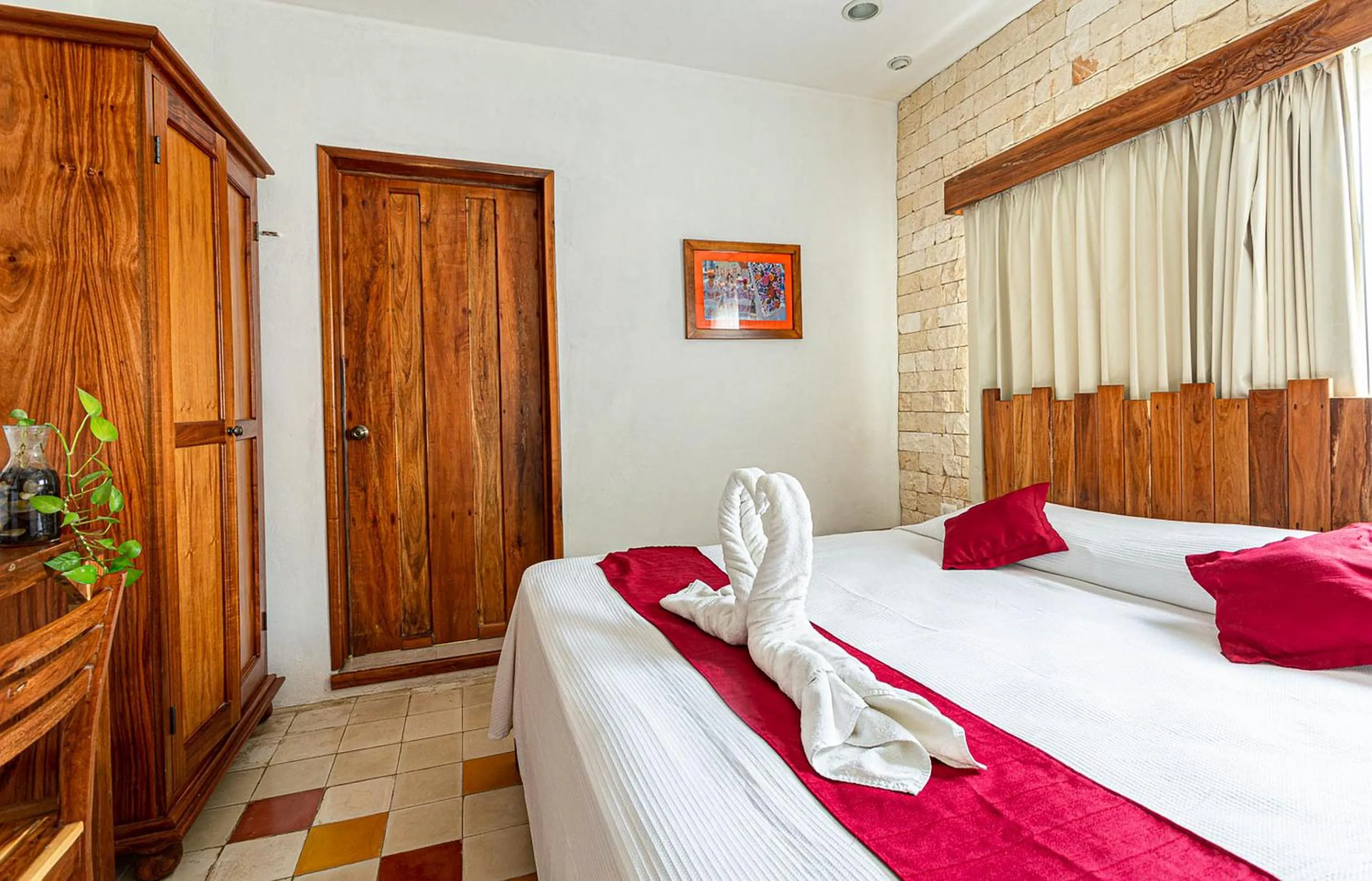 Bed in Hotel Casa Hipil