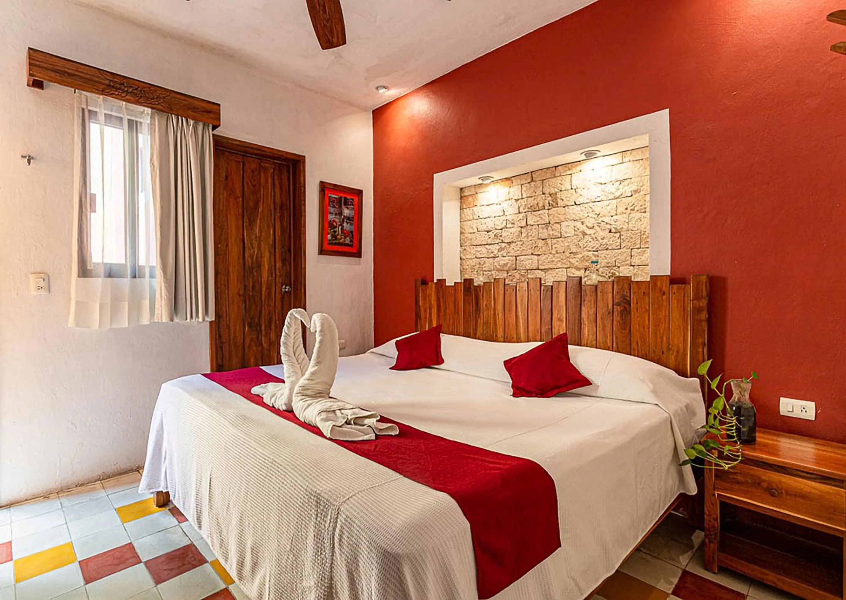 Bed in Hotel Casa Hipil