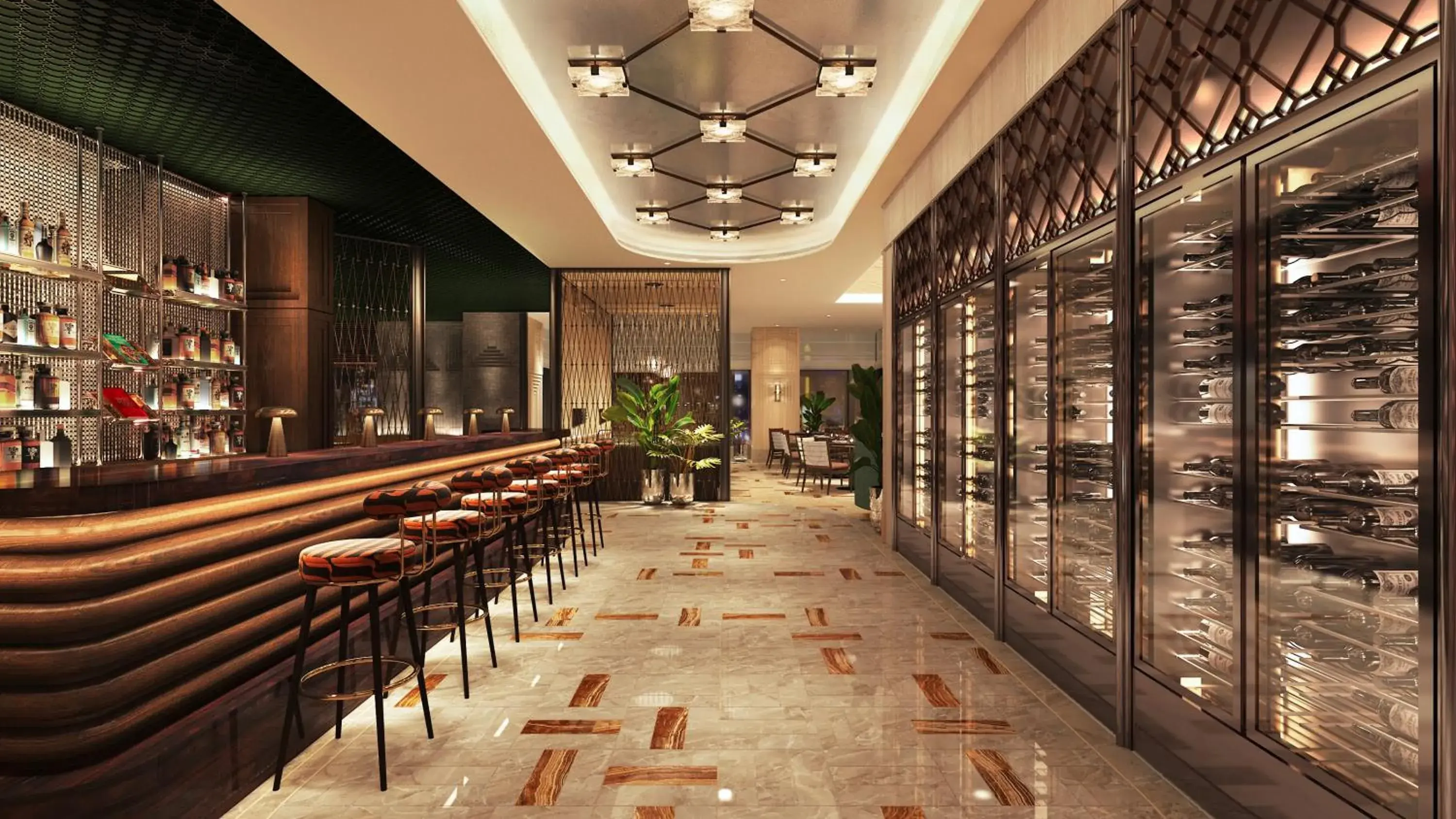 Lounge or bar in Kimpton Tsim Sha Tsui Hong Kong Lounge or bar in Kimpton Tsim Sha Tsui Hong Kong