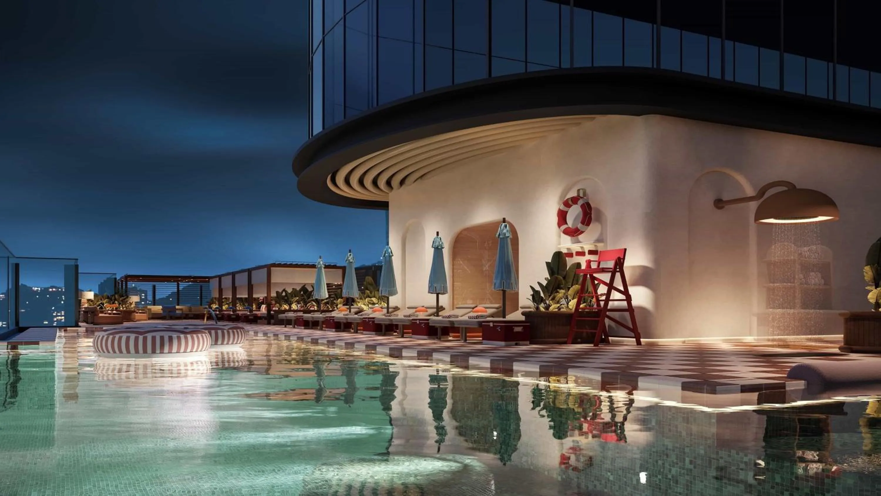 Swimming pool in Kimpton Tsim Sha Tsui Hong Kong