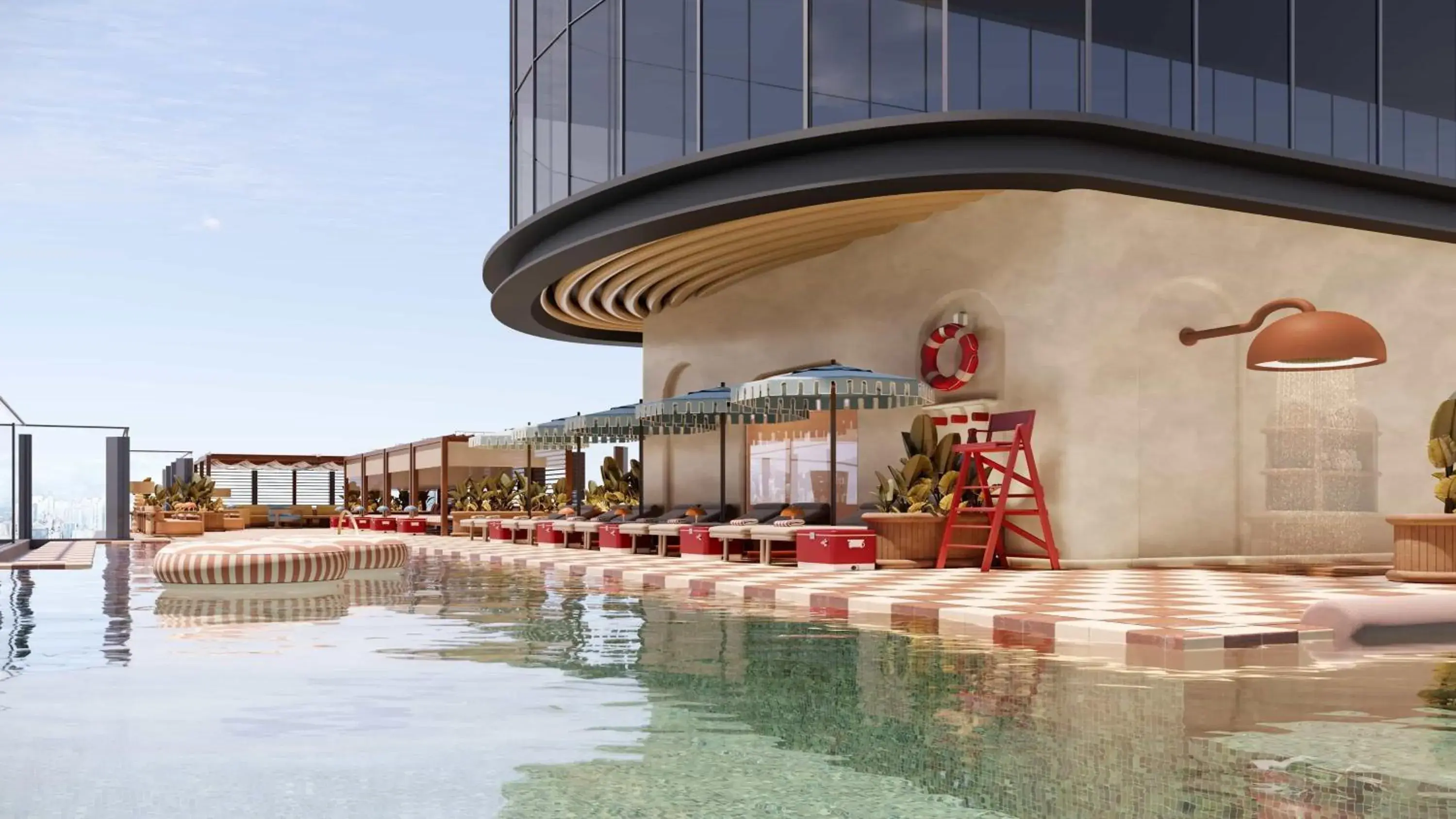 Swimming pool in Kimpton Tsim Sha Tsui Hong Kong Swimming pool in Kimpton Tsim Sha Tsui Hong Kong