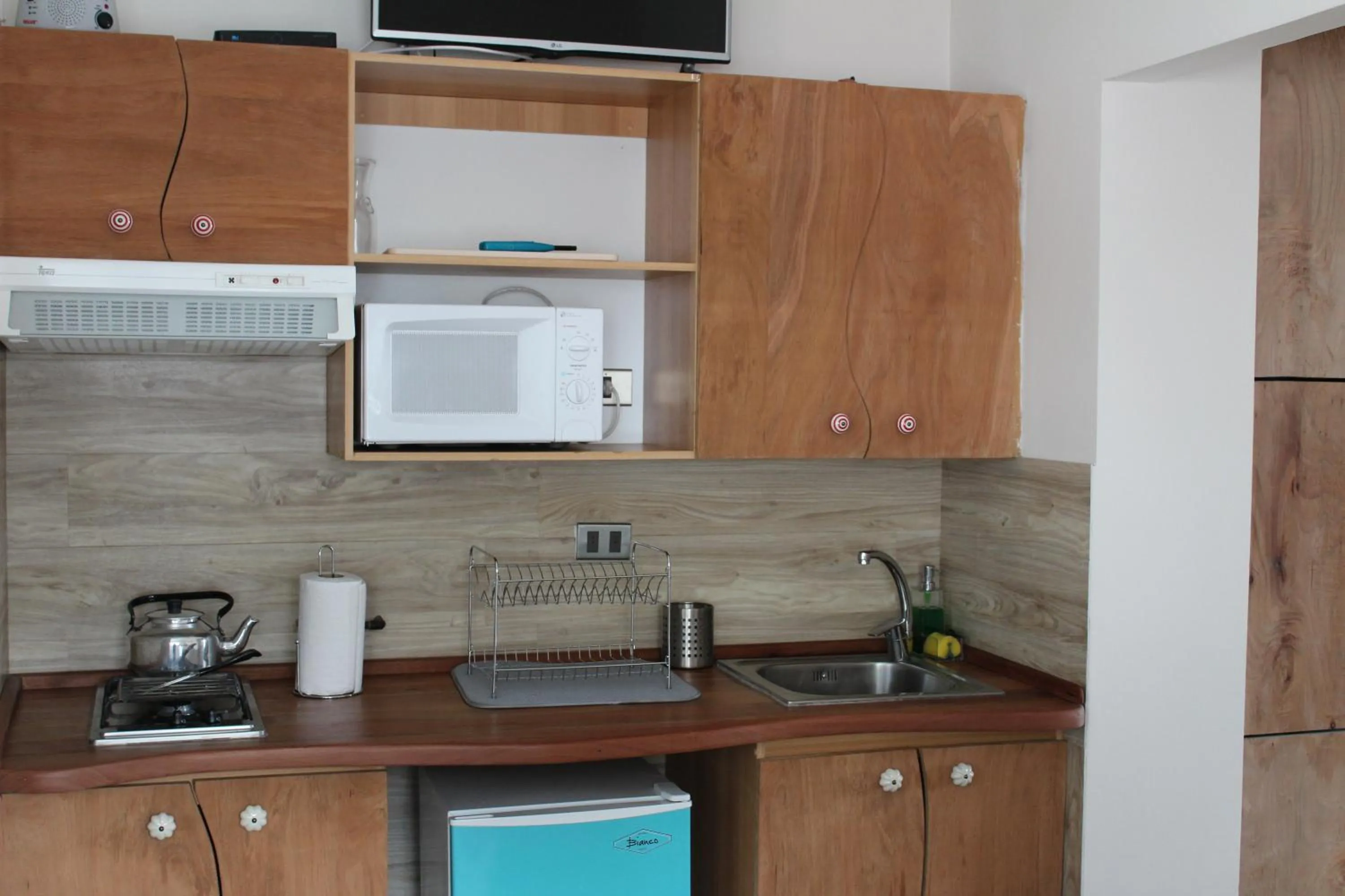 Kitchen or kitchenette in Apart Hotel Bianco