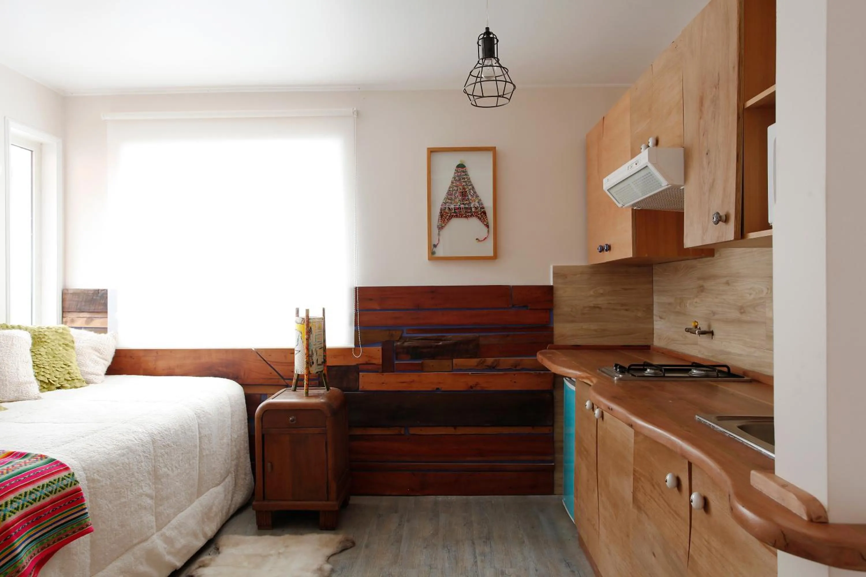 Kitchen or kitchenette, Bed in Apart Hotel Bianco