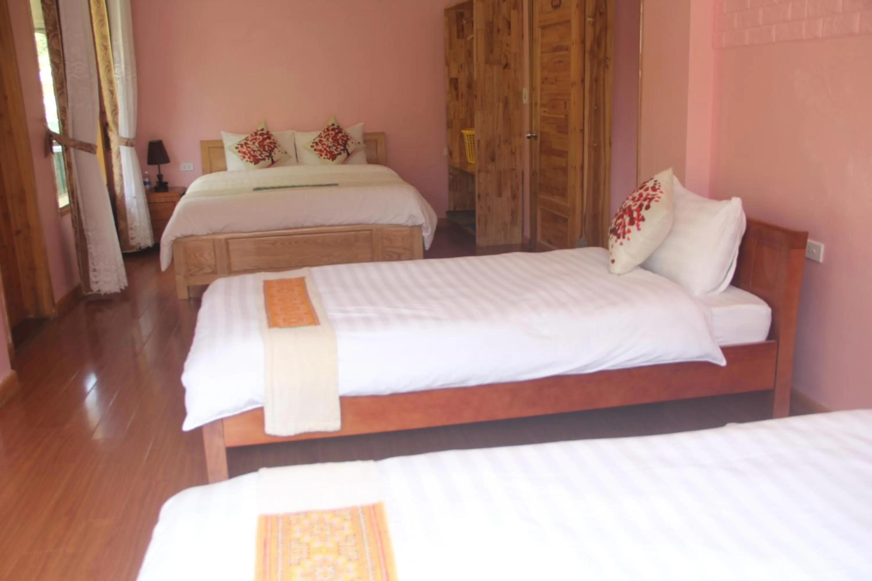 Bed in Sapa Scenery Hotel