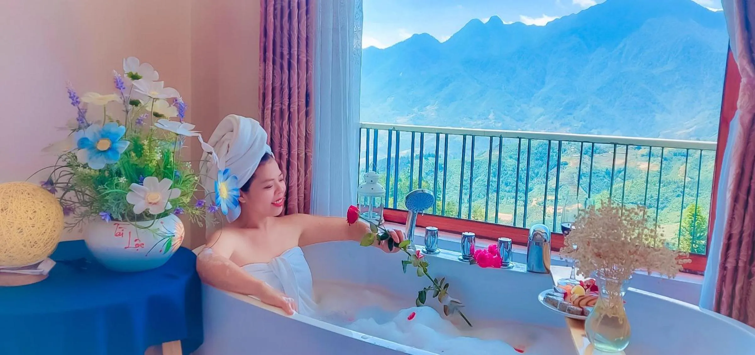 Bath in Sapa Scenery Hotel