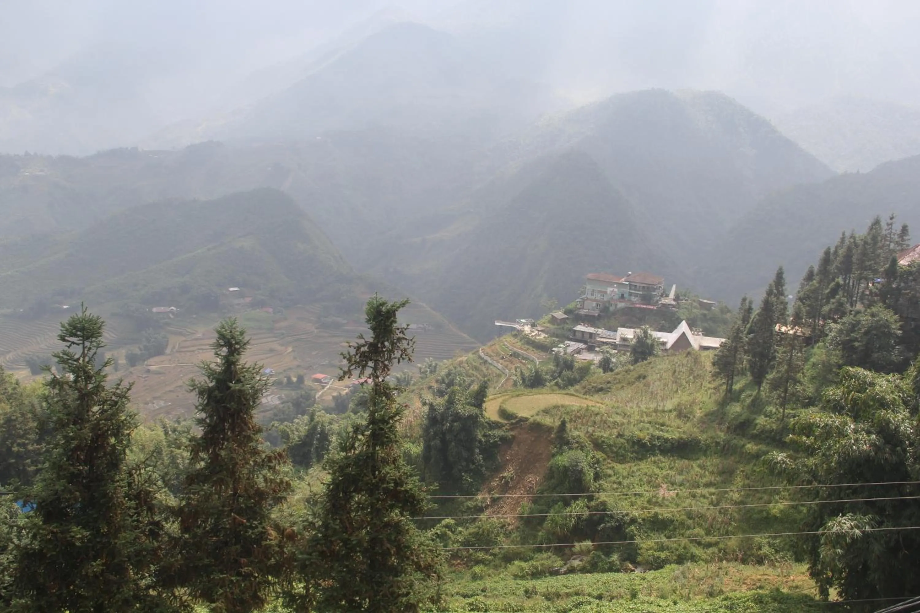 Bird's eye view in Sapa Scenery Hotel