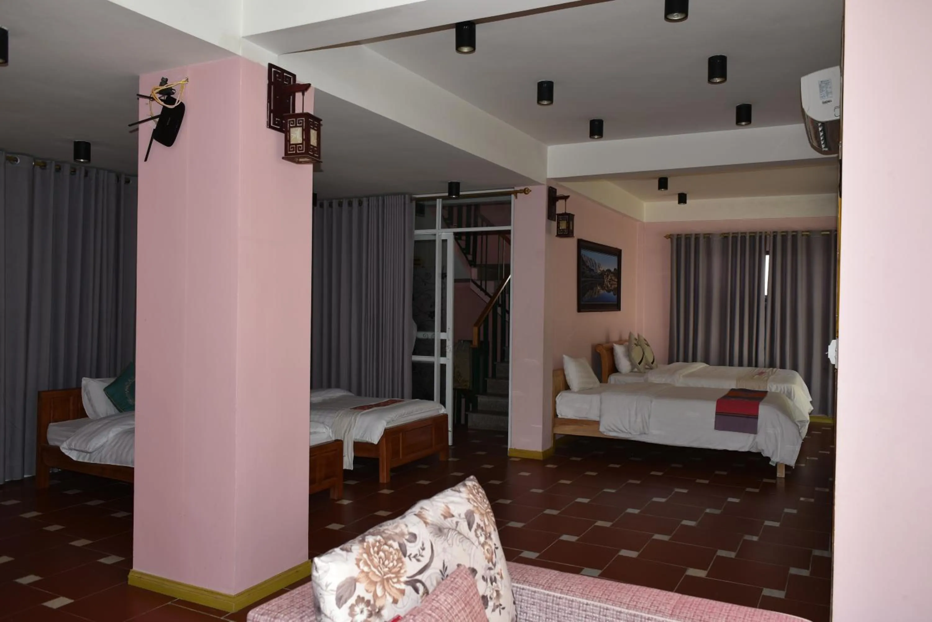 Bed in Sapa Scenery Hotel