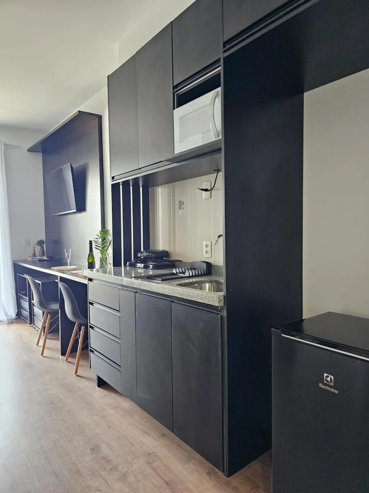 Kitchen or kitchenette in ZYZ Centro - Frente metrô Luz com vaga rotativa
