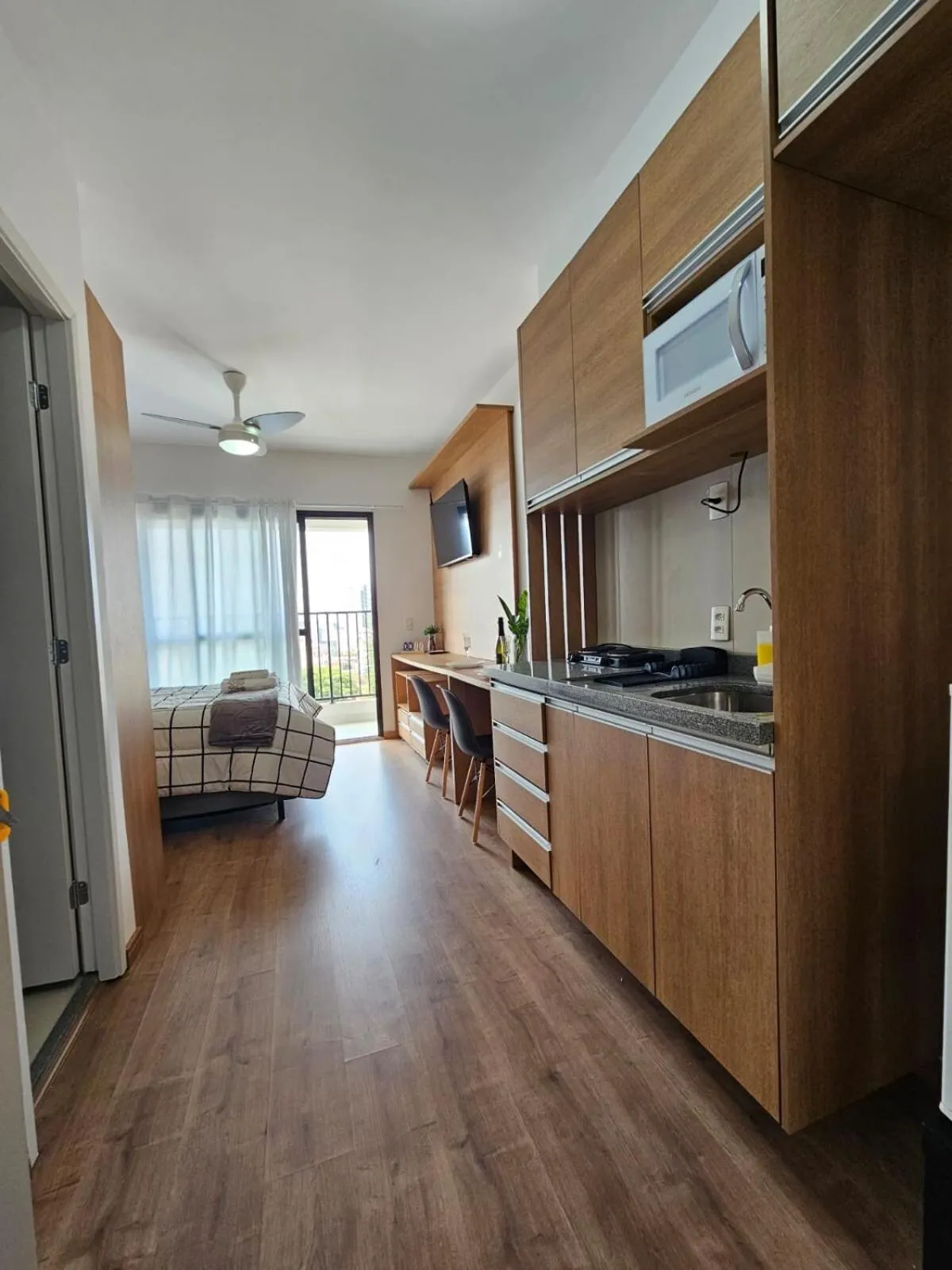 Kitchen or kitchenette in ZYZ Centro - Frente metrô Luz com vaga rotativa