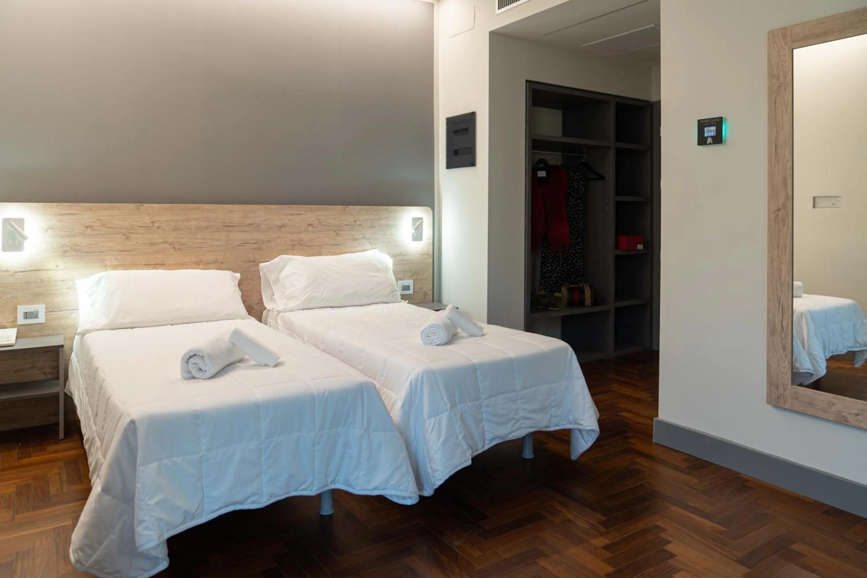 Bed in Hotel Ambrosiano