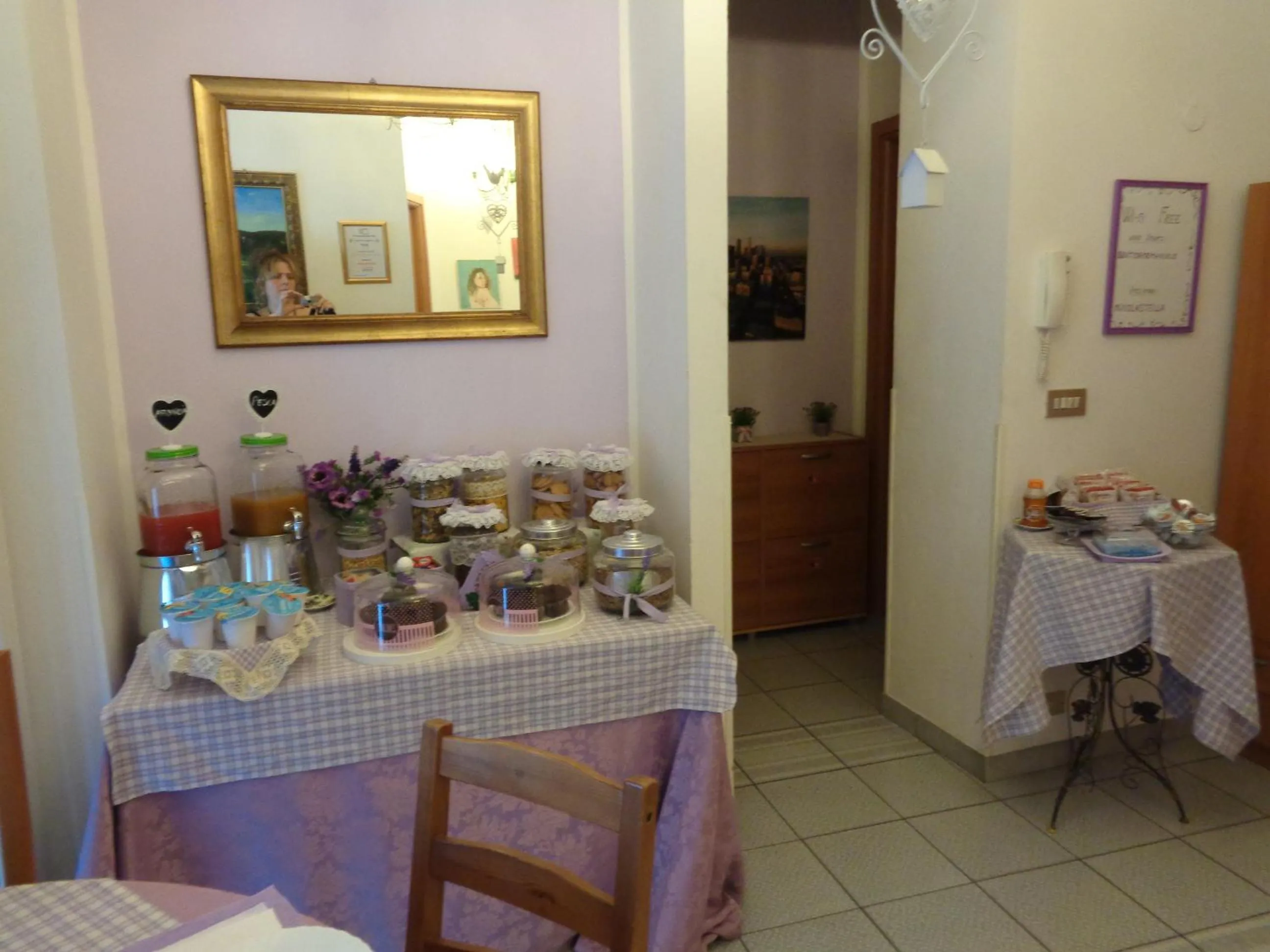 Food and drinks in B&B Vittorio Emanuele