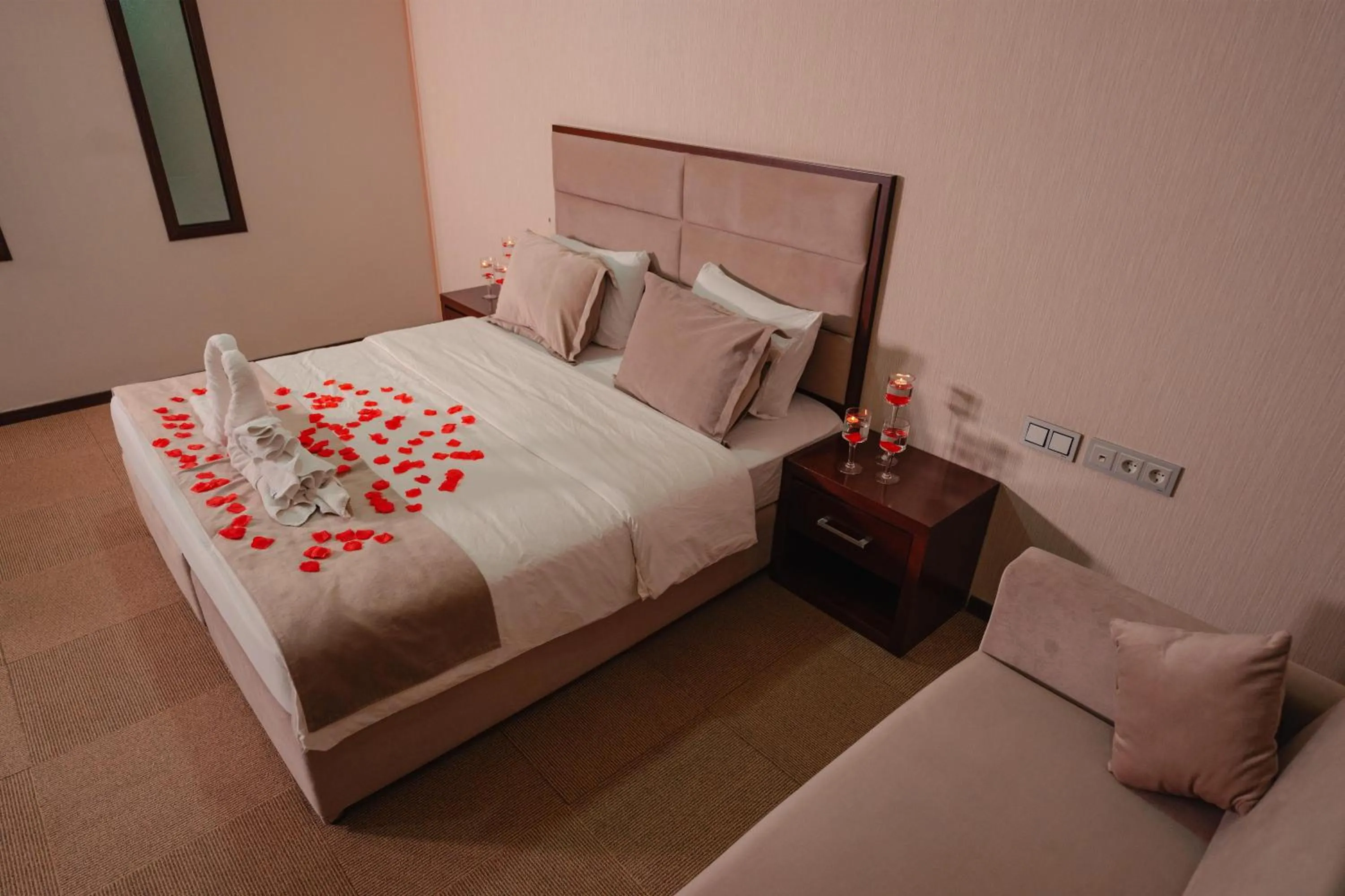 Bed in Mihrako Hotel & Spa