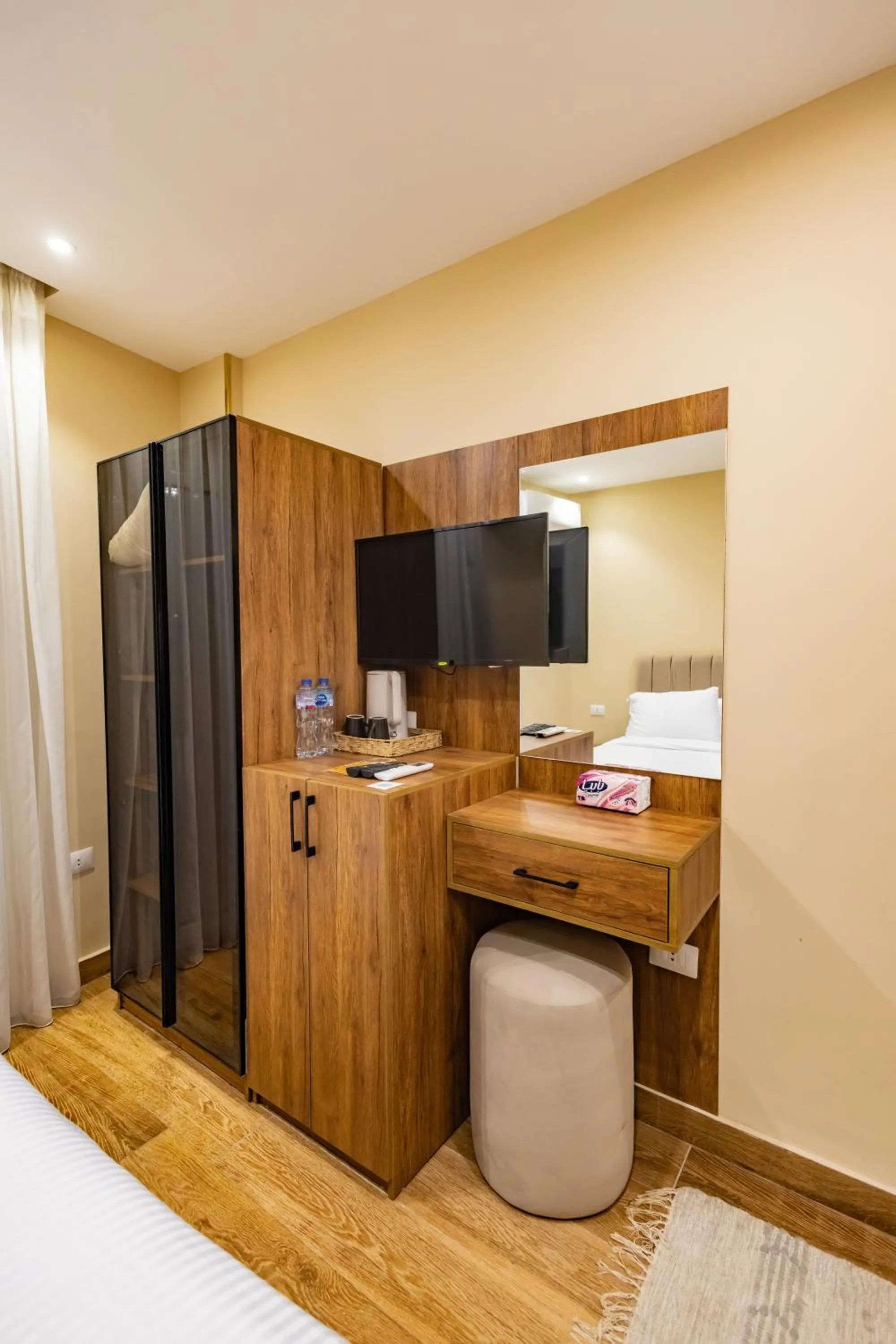 minibar in The Palace Pyramids View Hotel