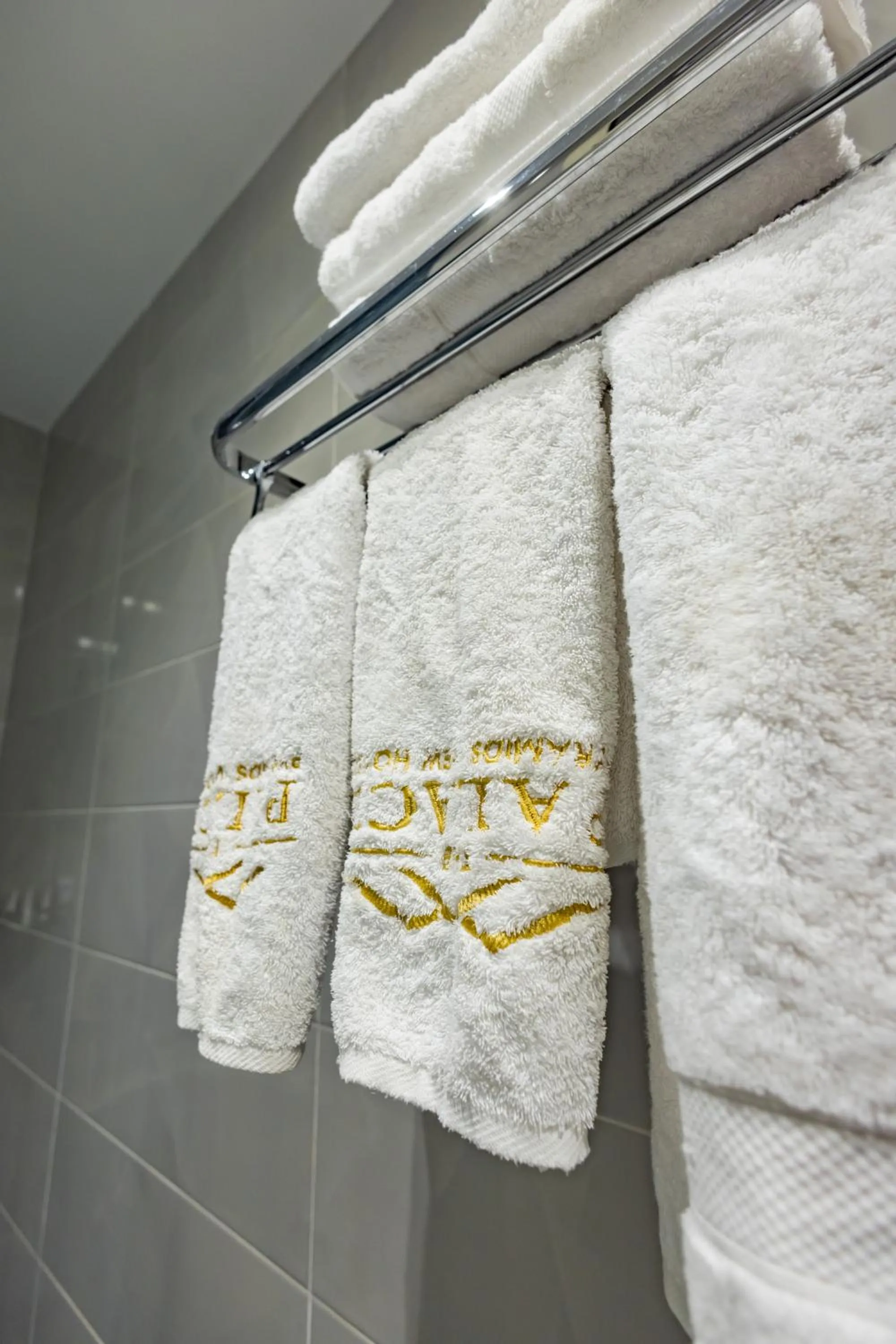 towels in The Palace Pyramids View Hotel