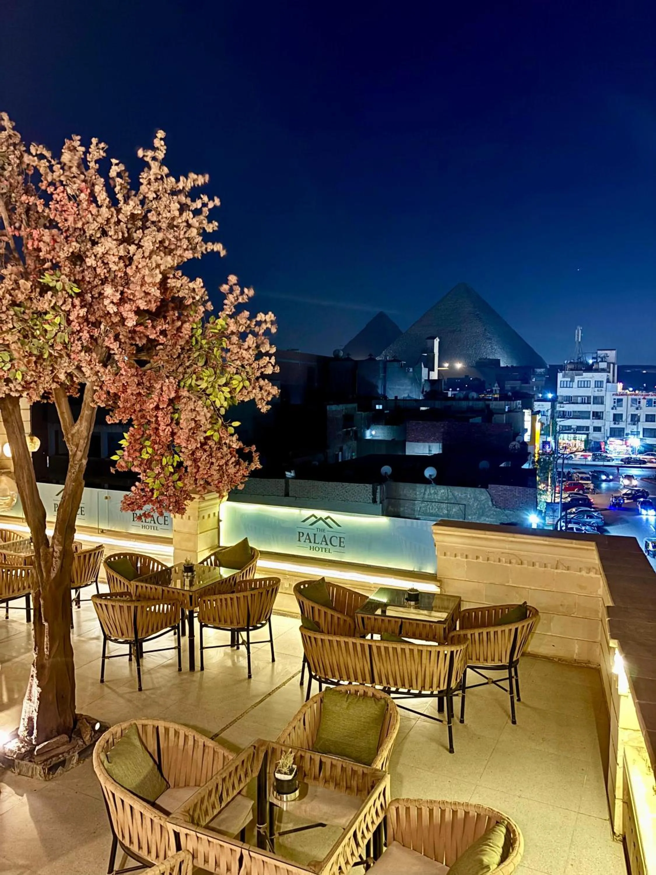 Property building in The Palace Pyramids View Hotel