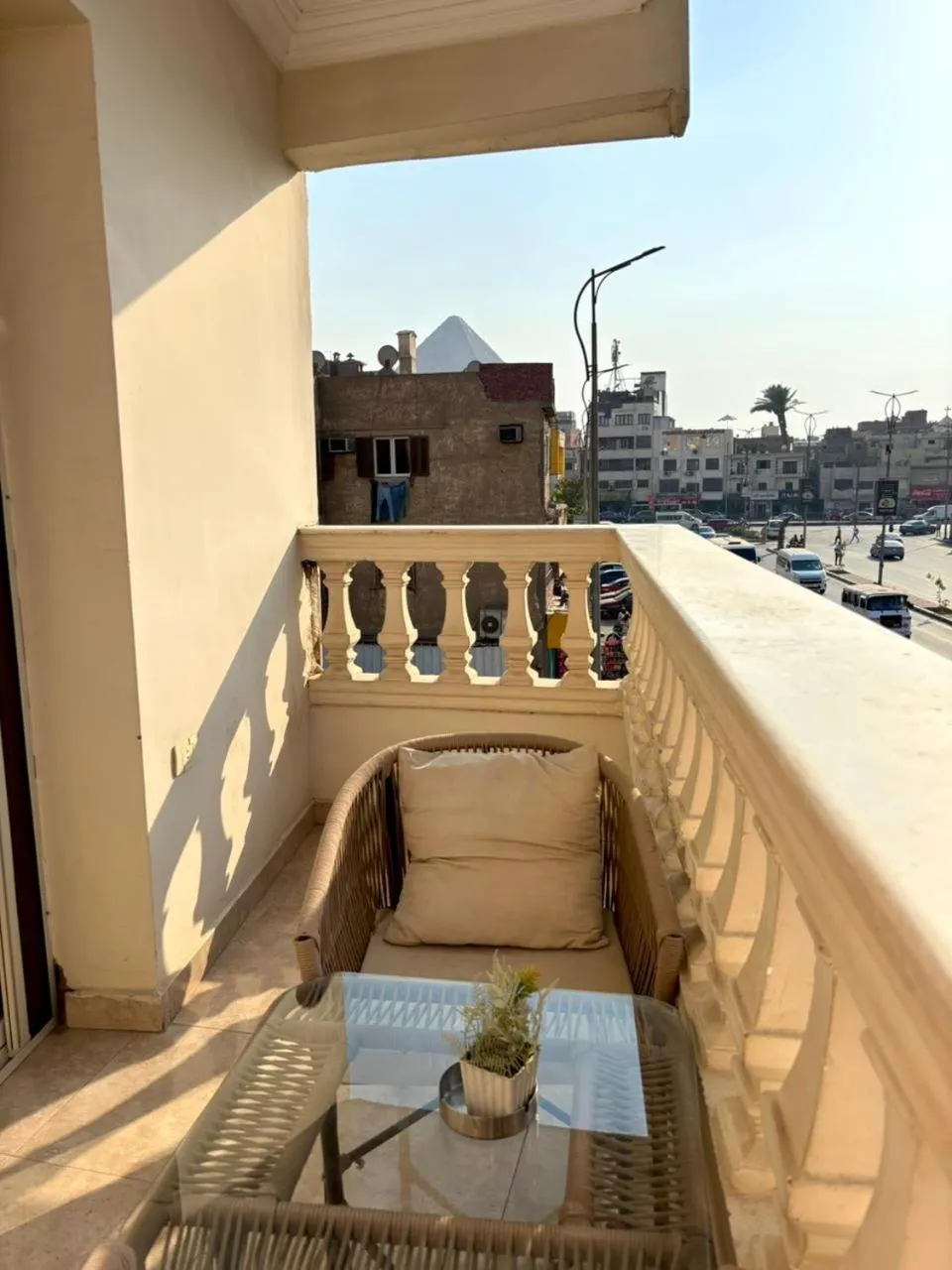 Balcony/Terrace in The Palace Pyramids View Hotel