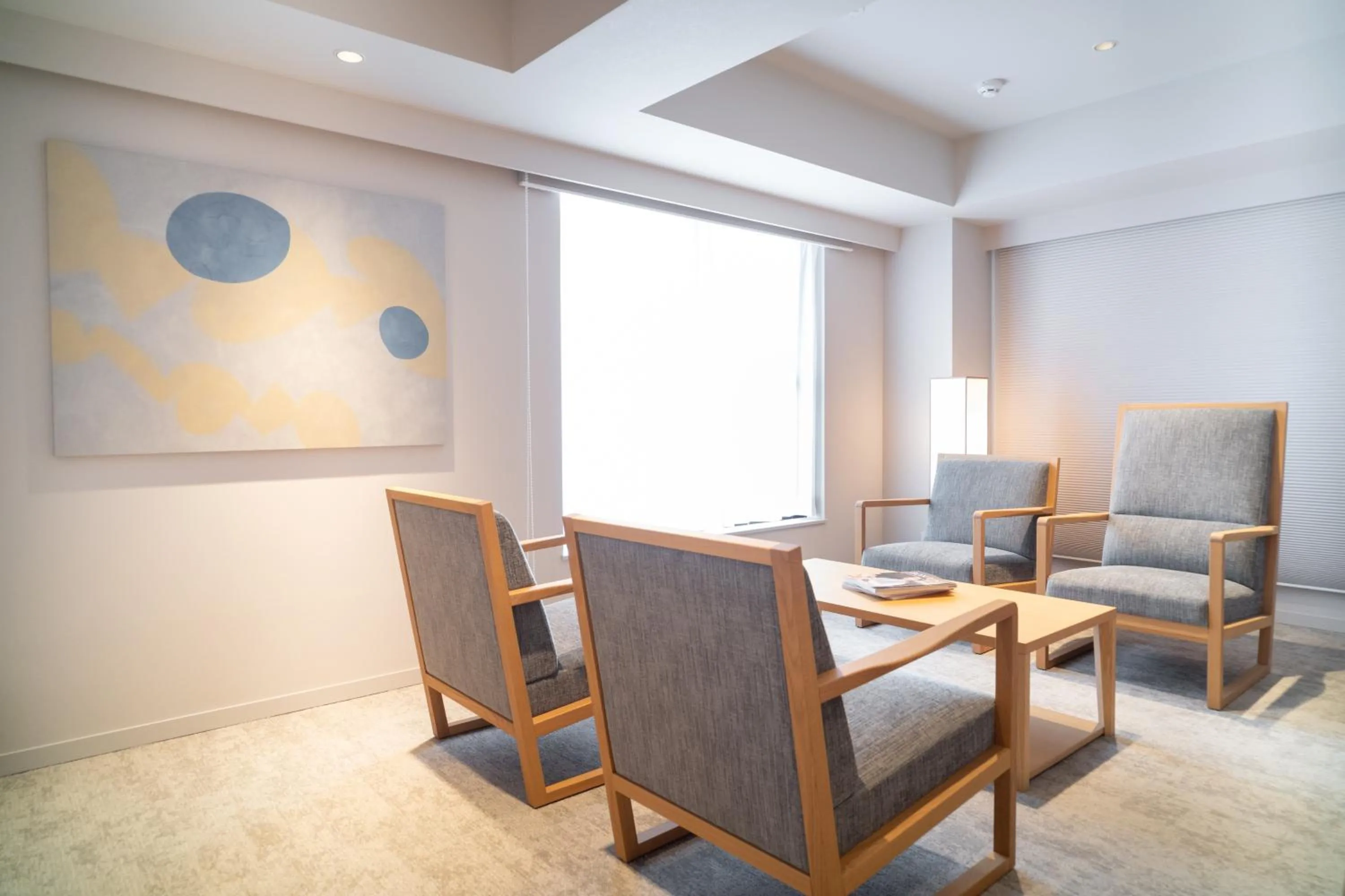 Seating area in KIORI Collection Shinmachi