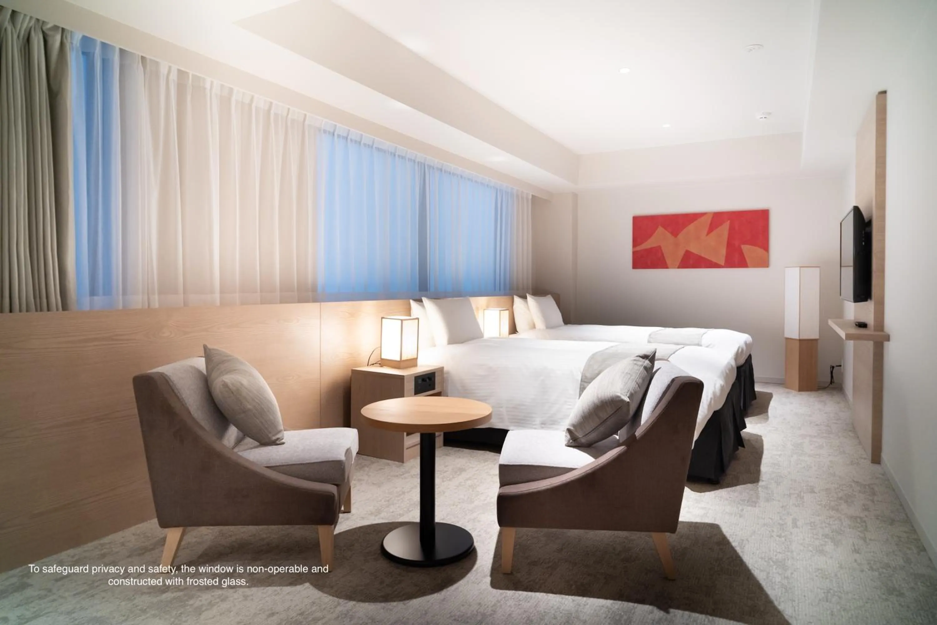 Photo of the whole room, Bed in KIORI Collection Shinmachi