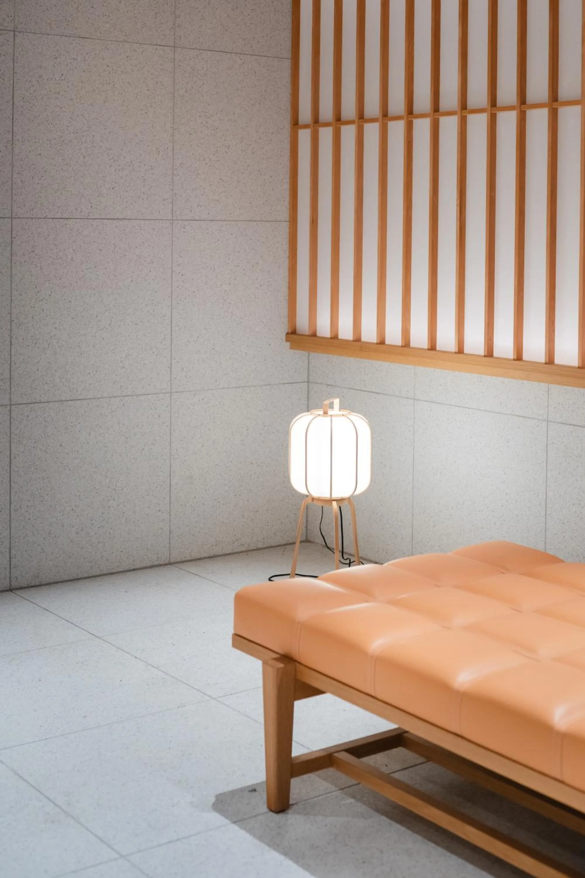 Lobby or reception, Bed in KIORI Collection Shinmachi